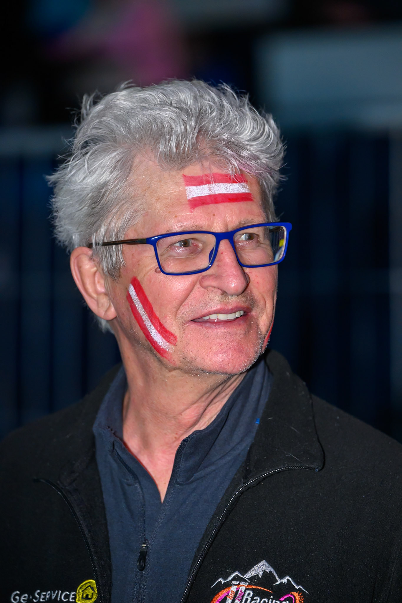 Austrian Fan during the FIM Ice Speedway Of Nations at Ice Rink Thialf, Heerenveen on Sunday 12th April 2026. (Photo: Ian Charles | MI News)