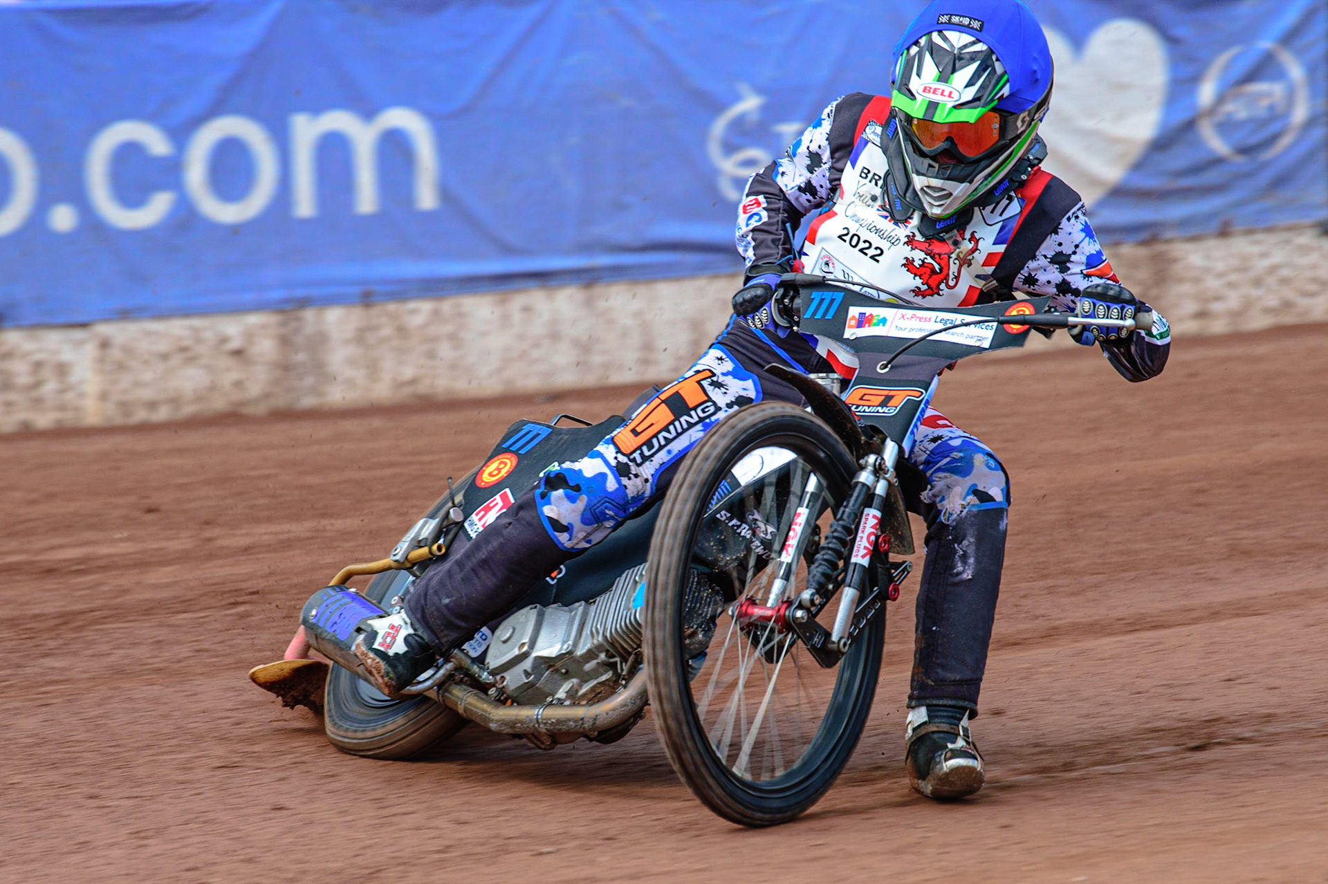 MANCHESTER, UK. JUN 3RD Billy Budd (777) in action  during the British Youth Speedway Championship (Round 4)  at the National Speedway Stadium, Manchester on Friday 3rd June 2022. (Credit: Ian Charles | MI News)