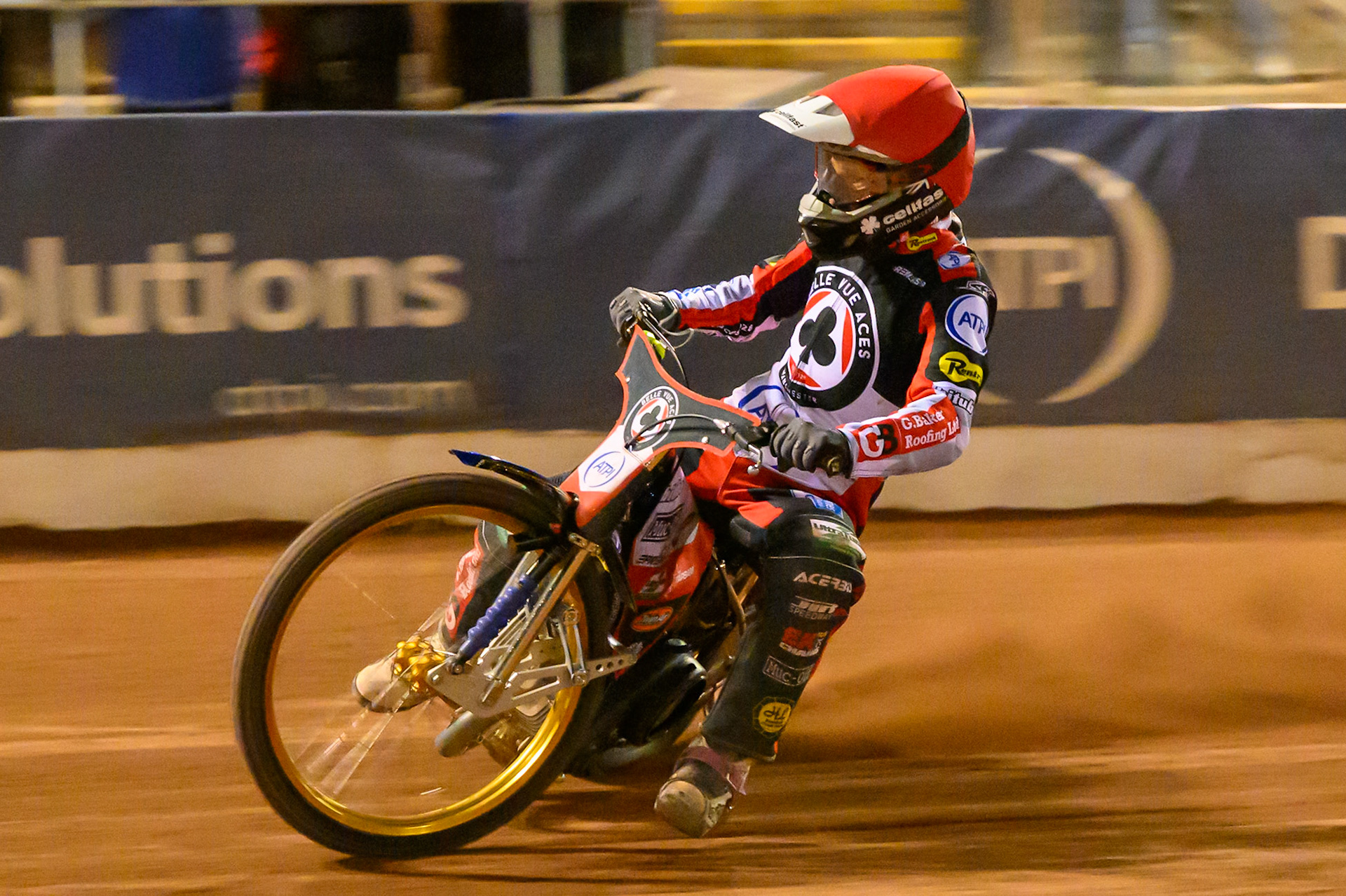 Jason Doyle of Belle Vue Aces in action during the Rowe Motor Oil Premiership match between Belle Vue Aces and Sheffield Tigers at the National Speedway Stadium, Manchester on Monday 14th September 2026. (Photo: Ian Charles | MI News)