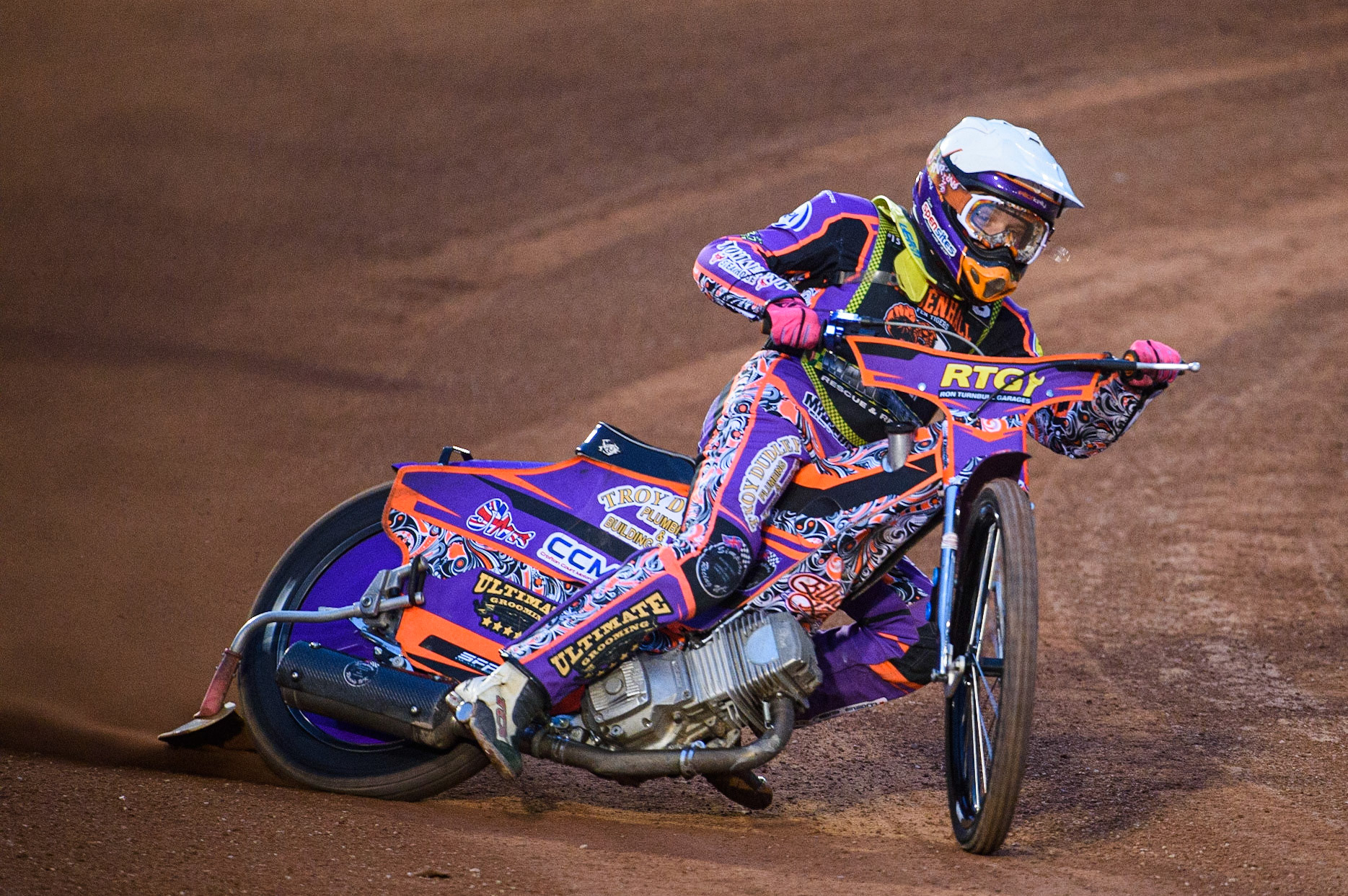 MANCHESTER, SEPT 3RD. Elliot Kelly  in action  for Mildenhall Manchette’s Fen Tigers  during the National Development League match between Belle Vue Aces and Mildenhall Fens Tigers at the National Speedway Stadium, Manchester on Friday 3rd September 2021. (Credit: Ian Charles | MI News)