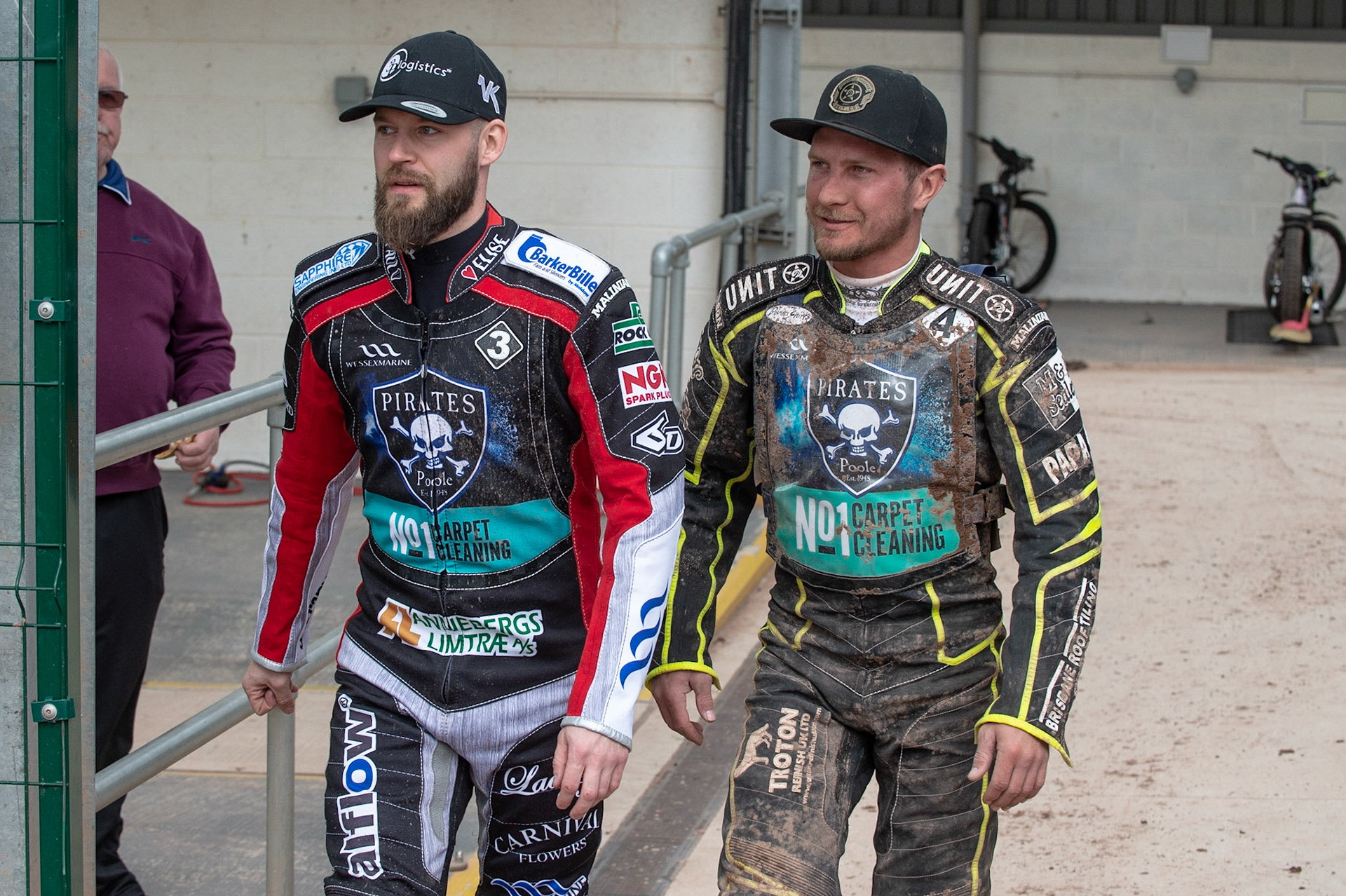 Photo by Ian Charles

Nicolai Klindt  (left) and Josh Grajczonek  walk out of the pits to watch the racing


Belle Vue Aces v Poole Pirates, British Speedway Premiership, Belle Vue National Speedway Stadium, Manchester, Monday 6  May  2019