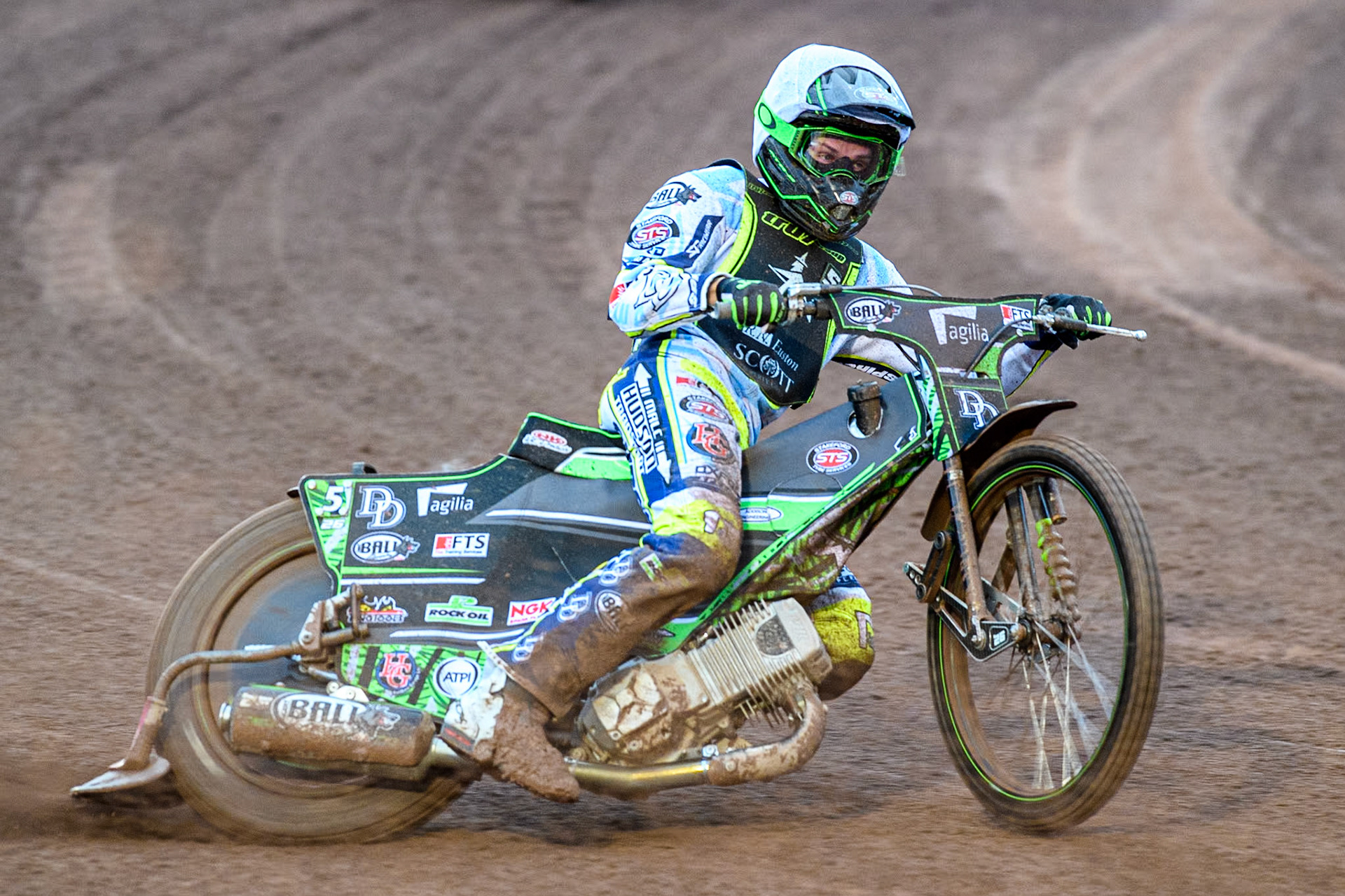 Ipswich Witches' Guest Charles Wright in action during the Rowe Motor Oil Premiership match between Belle Vue Aces and Ipswich Witches at the National Speedway Stadium, Manchester on Monday 22nd April 2024. (Photo: Ian Charles | MI News)