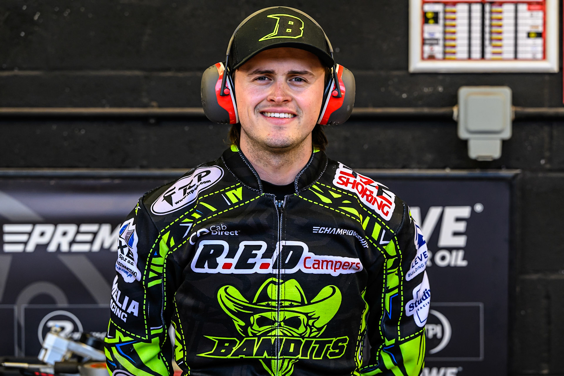 Birmingham Brummies' Guest Rider Jack Smith during the Rowe Motor Oil Premiership match between Belle Vue Aces and Birmingham Brummies at the National Speedway Stadium, Manchester on Monday 7th July 2025. (Photo: Ian Charles | MI News)