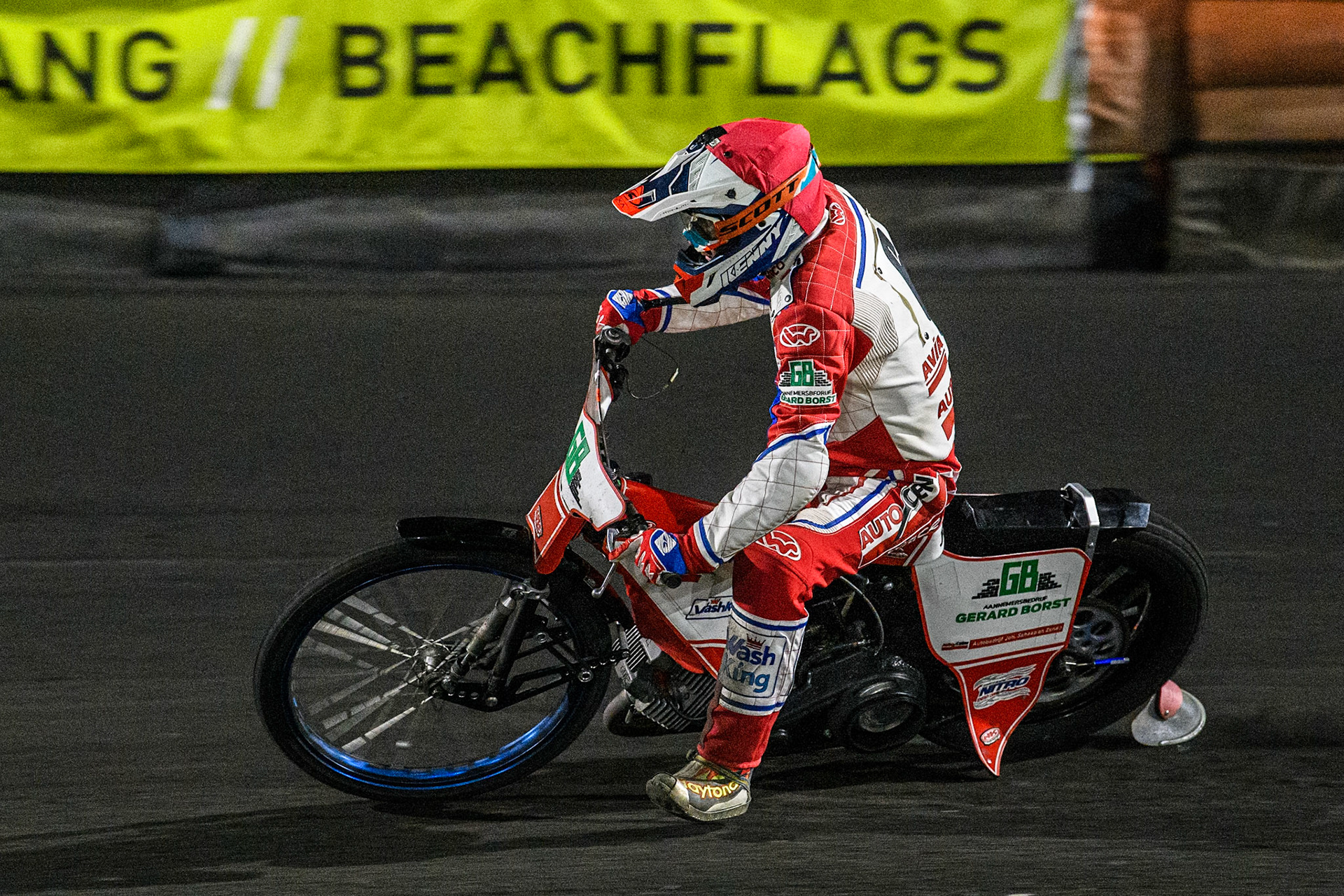 Johan Schaap in action in the Veenoord Bokaal Support Class B Final during the Golden JOPA Helmet at Sportpark Veenoord, Veenoord, Netherlands on Saturday 21st September 2024. (Photo: Ian Charles | MI News)