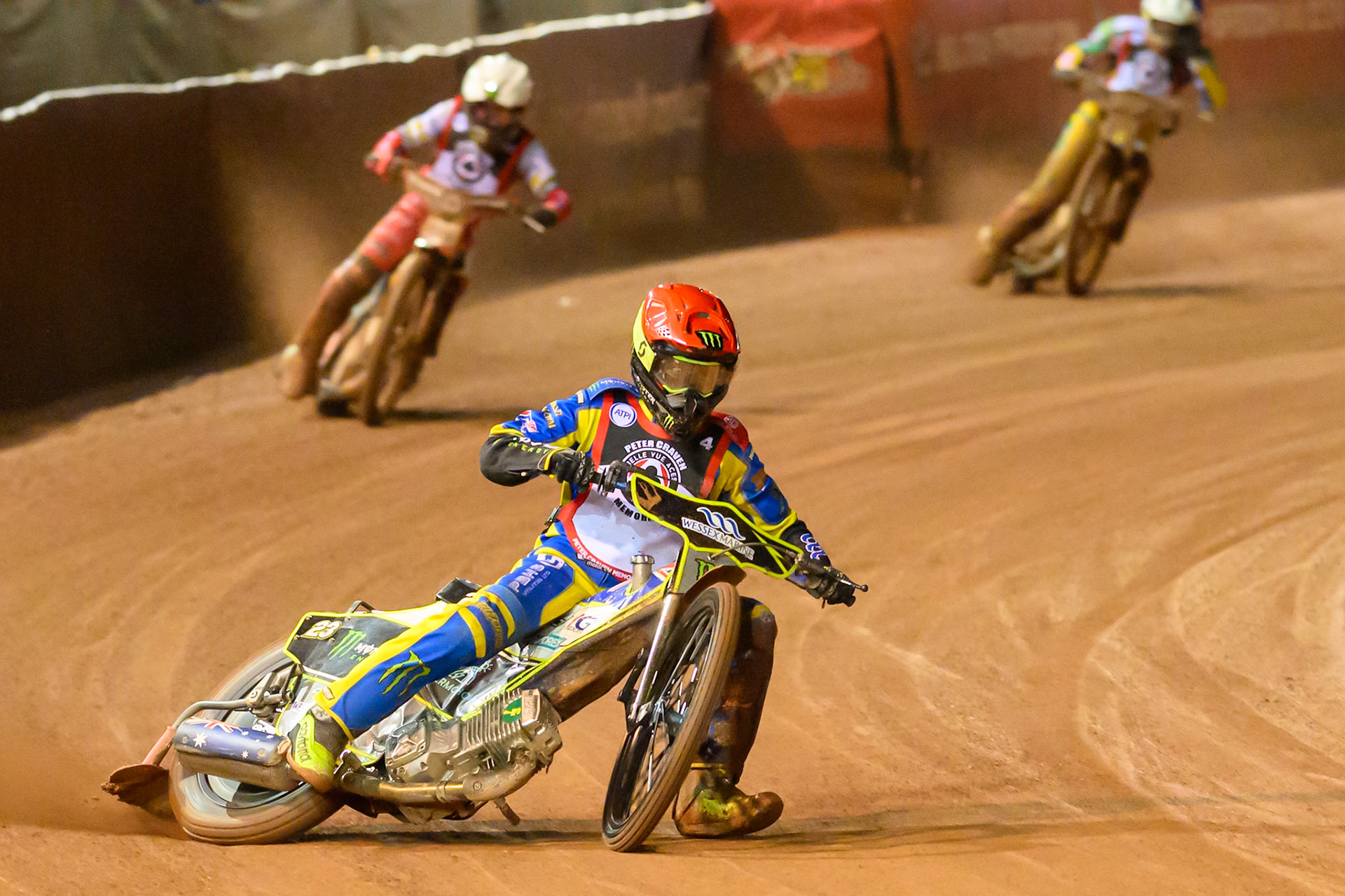 Chris Holder   in action during the Peter Craven Memorial Trophy at the National Speedway Stadium, Manchester, on Monday 16th March 2026. (Photo: Ian Charles | MI News)