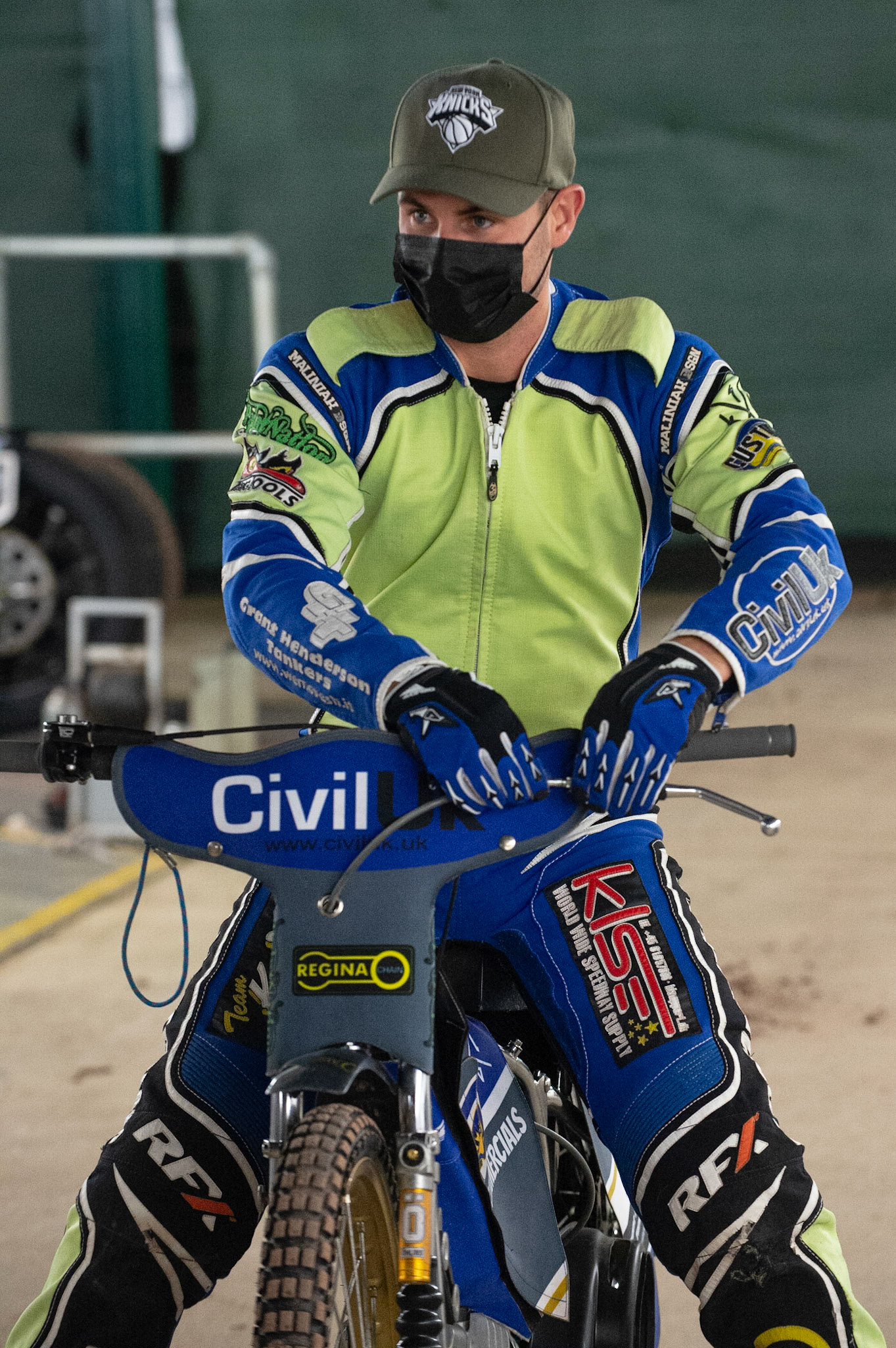 Photo: Ian CharlesRichie Worrall starts his bikePeter Craven Memorial Trophy, National Speedway Stadium, Manchester Thursday  22  October  2020