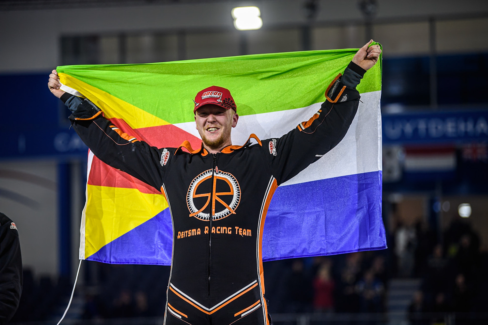 Meeting winner Sebastian Reitsma of The Netherlands during the Roelof Thijs Bokaal, Ice Rink Thialf, Heerenveen, Netherlands on Friday 4th April 2025. (Photo: Ian Charles | MI News)