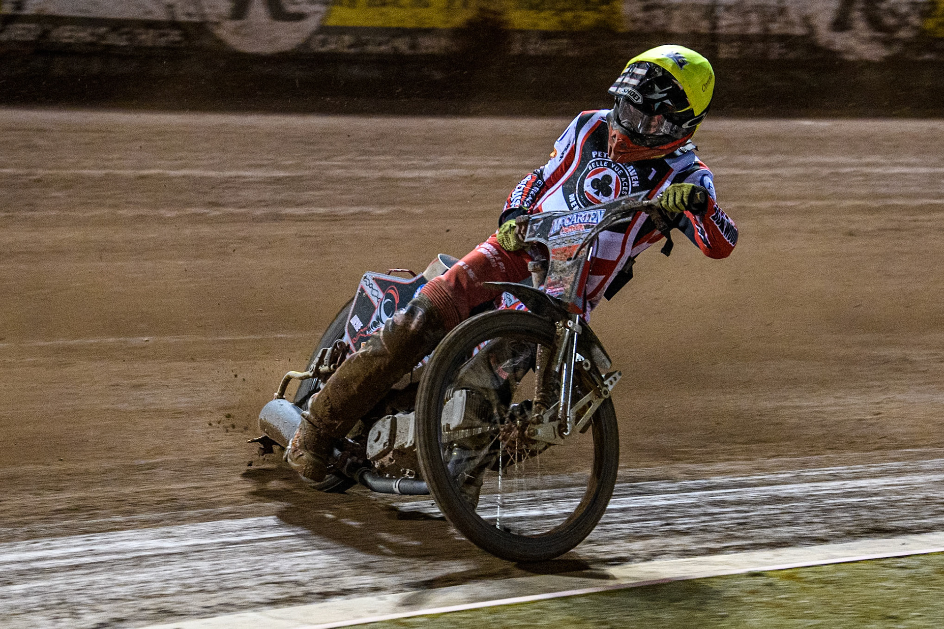England's Connor Bailey in action during the Peter Craven Memorial Trophy meeting at the National Speedway Stadium, Manchester on Monday 18th March 2024. (Photo: Ian Charles | MI News)