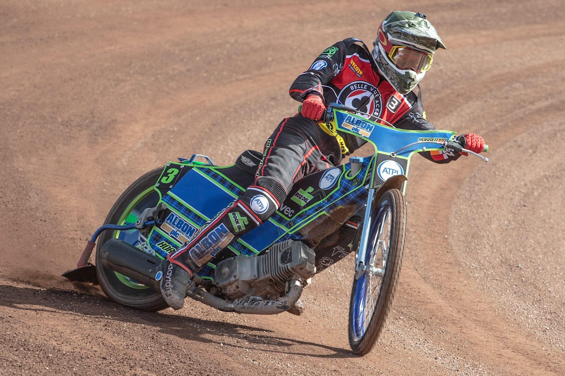 Photo by Ian Charles:

Dan Bewley in action 

Belle Vue Speedway Press & Practice Day, National Speedway Stadium, Manchester, Monday, 25, March, 2019