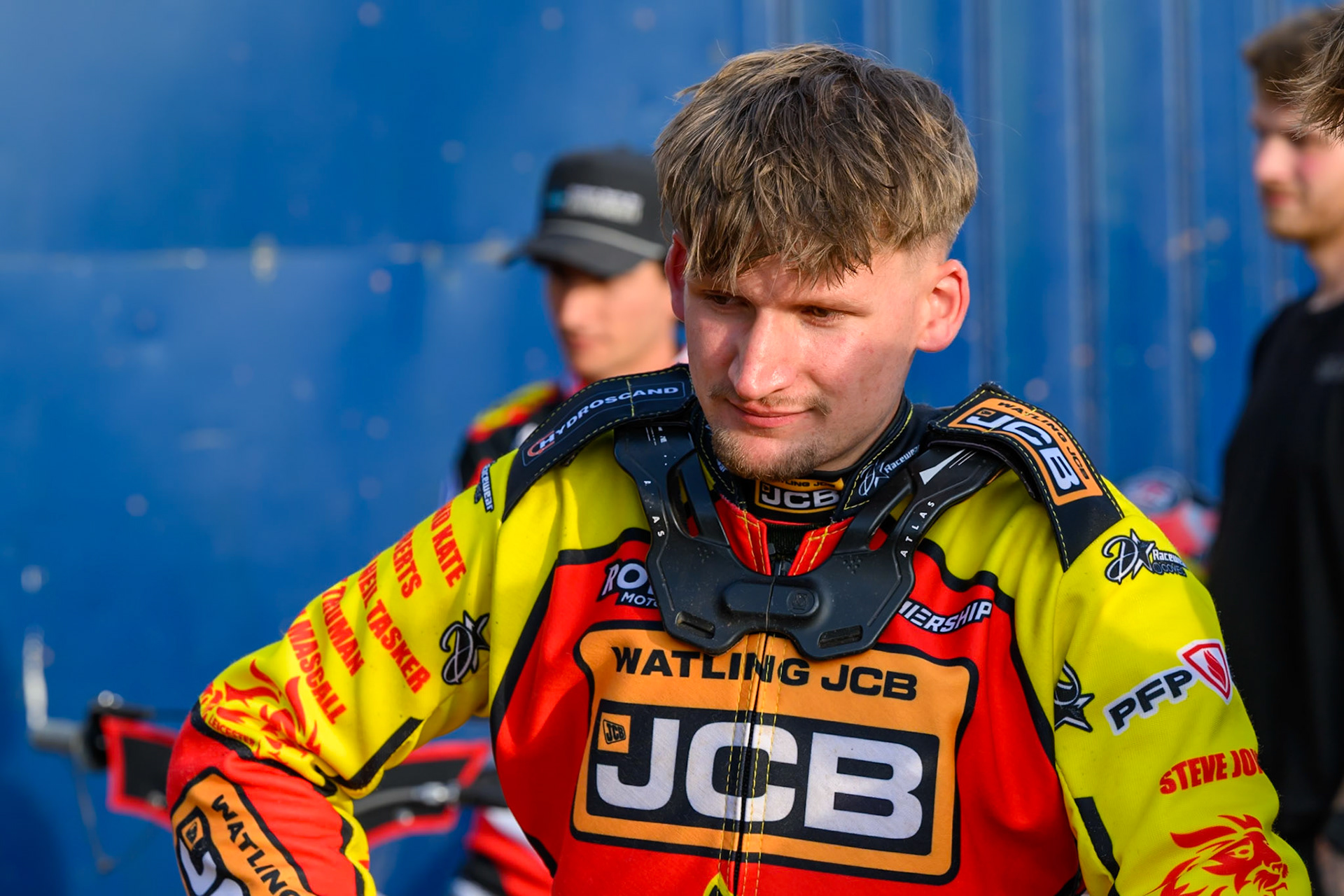 Dan Thompson of Leicester Lions  during the Rowe Motor Oil Premiership match between Leicester Lions and Belle Vue Aces at the Hydroscan Arena, Leicester on Thursday 23rd July 2026. (Photo: Ian Charles | MI News)