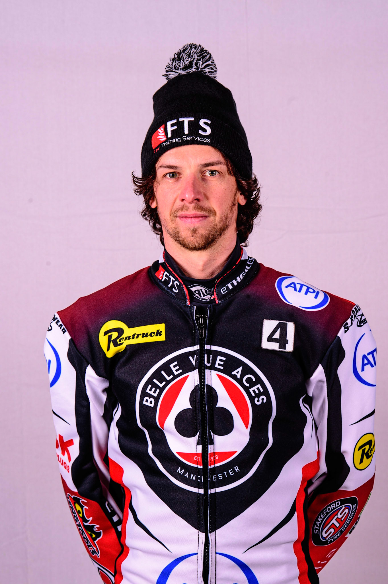 MANCHESTER, UK. MAR 14TH Charles Wright - Belle Vue 'ATPI' Aces during the Belle Vue Speedway Media Day at the National Speedway Stadium, Manchester on Monday 14th March 2022. (Credit: Ian Charles | MI News)