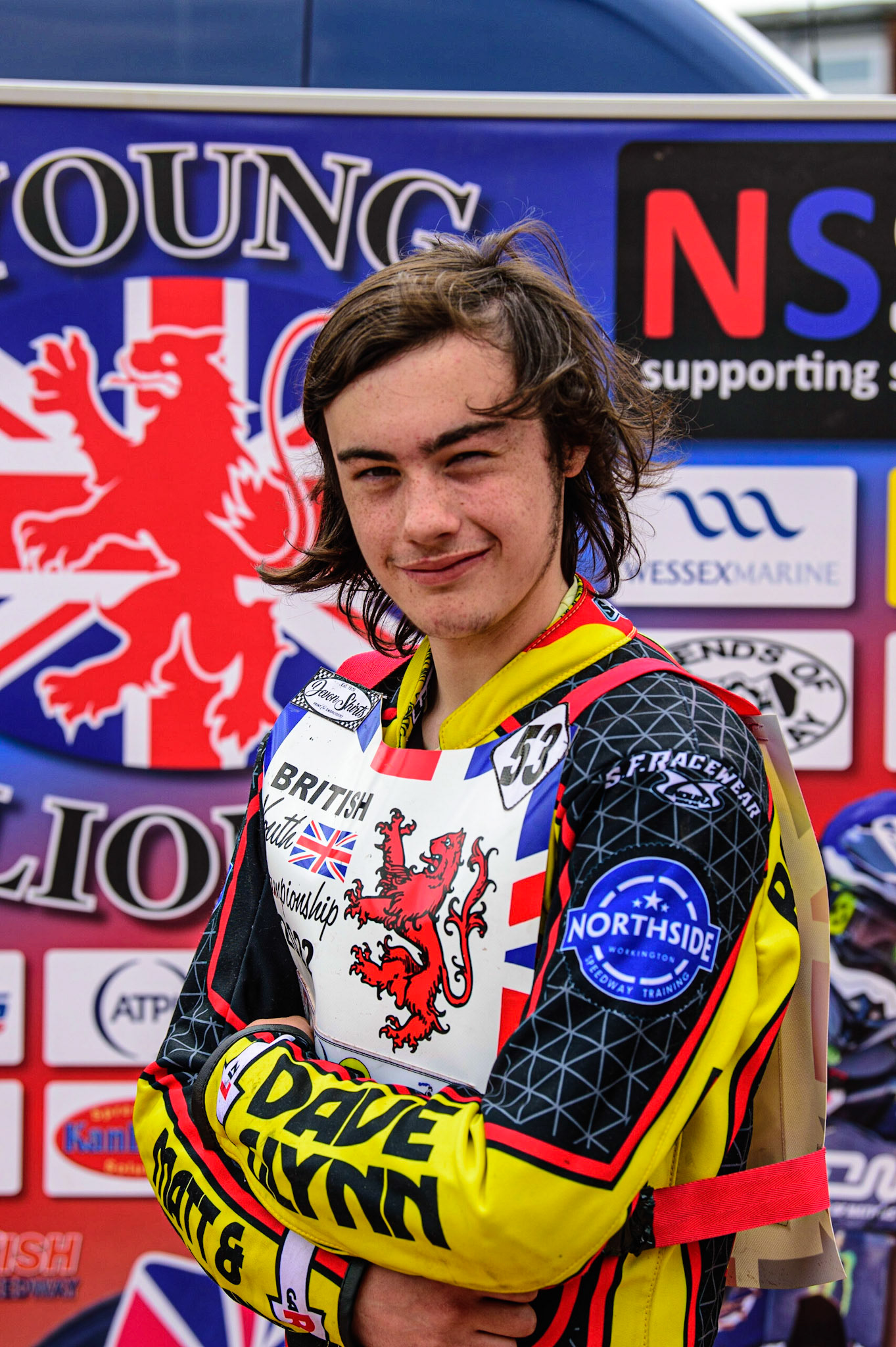 MANCHESTER, UK. JUN 3RD Laylan Richardson (53) during the British Youth Speedway Championship (Round 4)  at the National Speedway Stadium, Manchester on Friday 3rd June 2022. (Credit: Ian Charles | MI News)