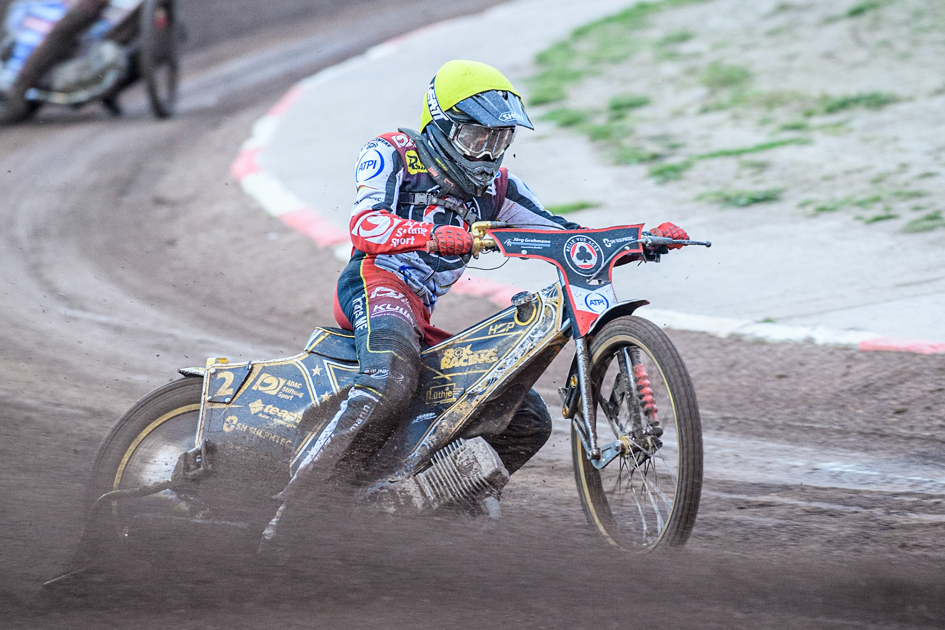 Belle Vue Aces' Norick Blödorn  in action during the Rowe Motor Oil Premiership match between Sheffield Tigers and Belle Vue Aces at Owlerton Stadium, Sheffield on Monday 26th August 2024. (Photo: Ian Charles | MI News)