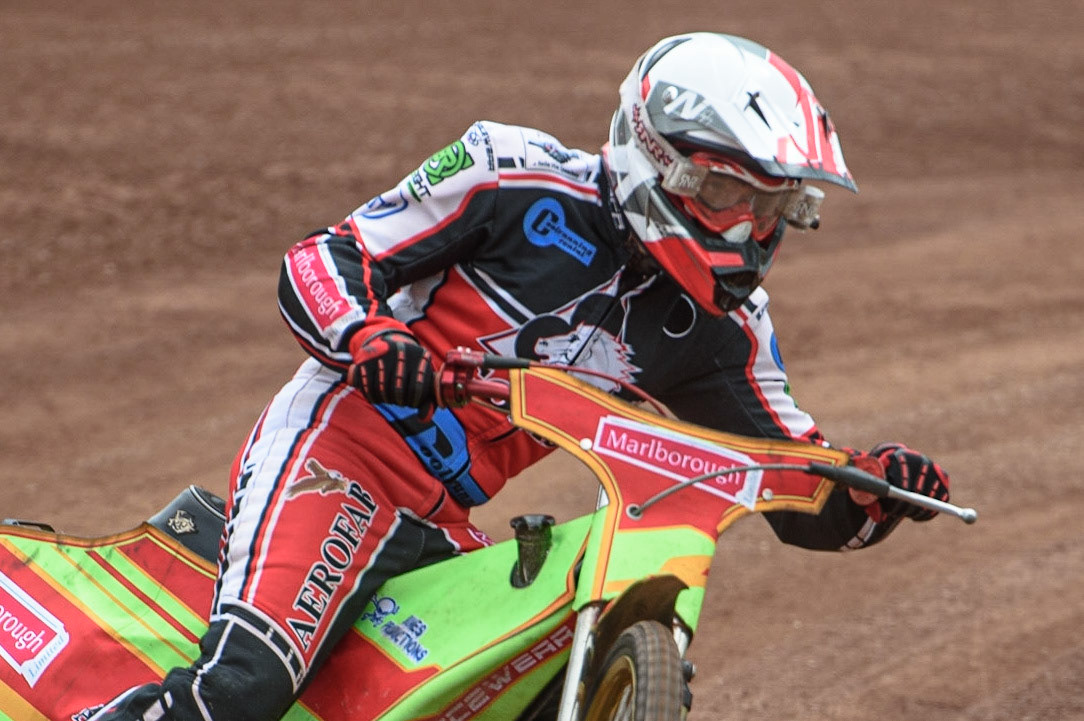 Photo: Ian CharlesBen Woodhull in actionBelle Vue Press &amp; Practice Day, National Speedway Stadium, Manchester Thursday  13  May  2021