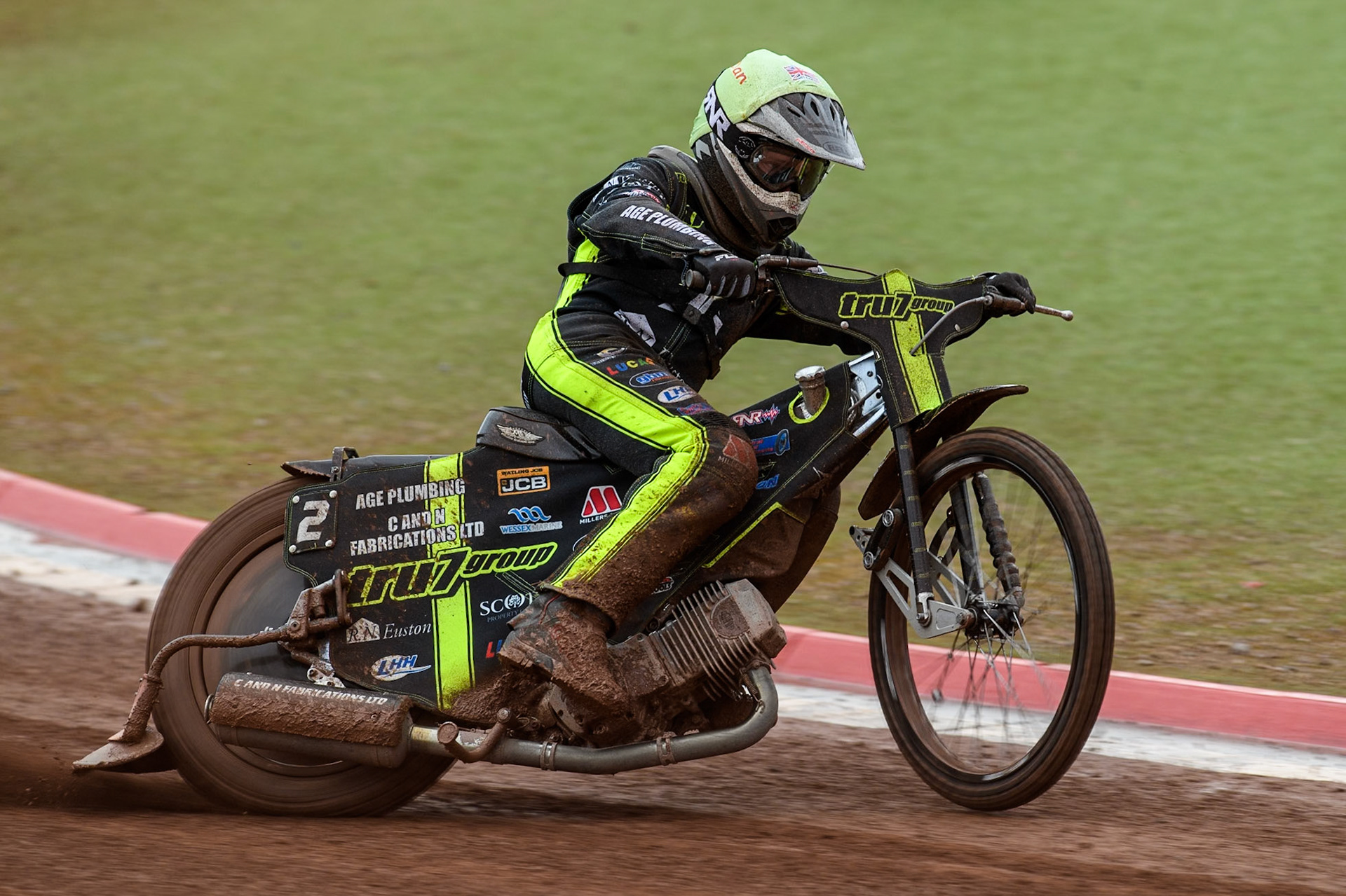 Ipswich Witches' Dan Thompson in action during the Rowe Motor Oil Premiership match between Belle Vue Aces and Ipswich Witches at the National Speedway Stadium, Manchester on Monday 1st July 2024. (Photo: Ian Charles | MI News)