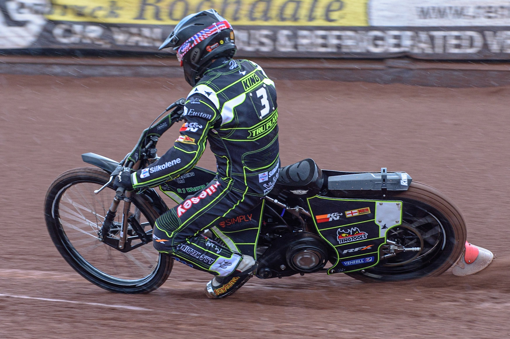 Photo: Ian CharlesDanny King In ActionDiscovery Networks Eurosport Speedway Season Launch, National Speedway Stadium, Manchester Wednesday  12  May  2021