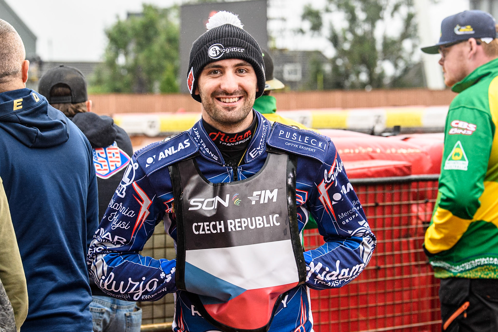 Jan Kvech of The Czech Republic during the Monster Energy FIM Speedway of Nation Semi Final 2 at the National Speedway Stadium, Manchester on Wednesday 10th July 2024. (Photo: Ian Charles | MI News)