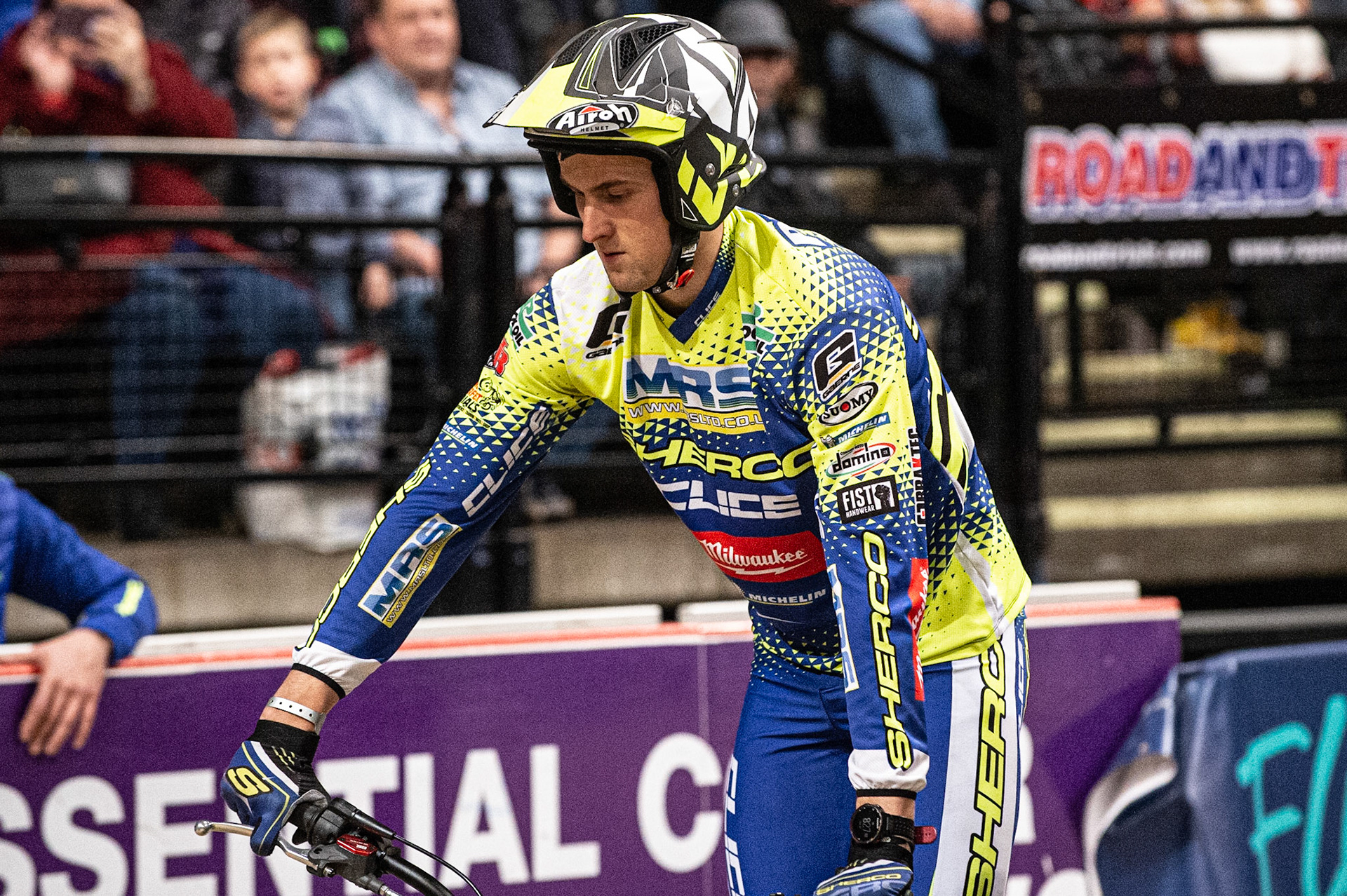 SHEFFIELD, ENGLAND  - DECEMBER 28TH  Jack Peace, UK (Sherco)  during the 25th Anniversary Sheffield Indoor Trial at the FlyDSA Arena, Sheffield on Saturday 28th December 2019. (Credit: Ian Charles | MI News)