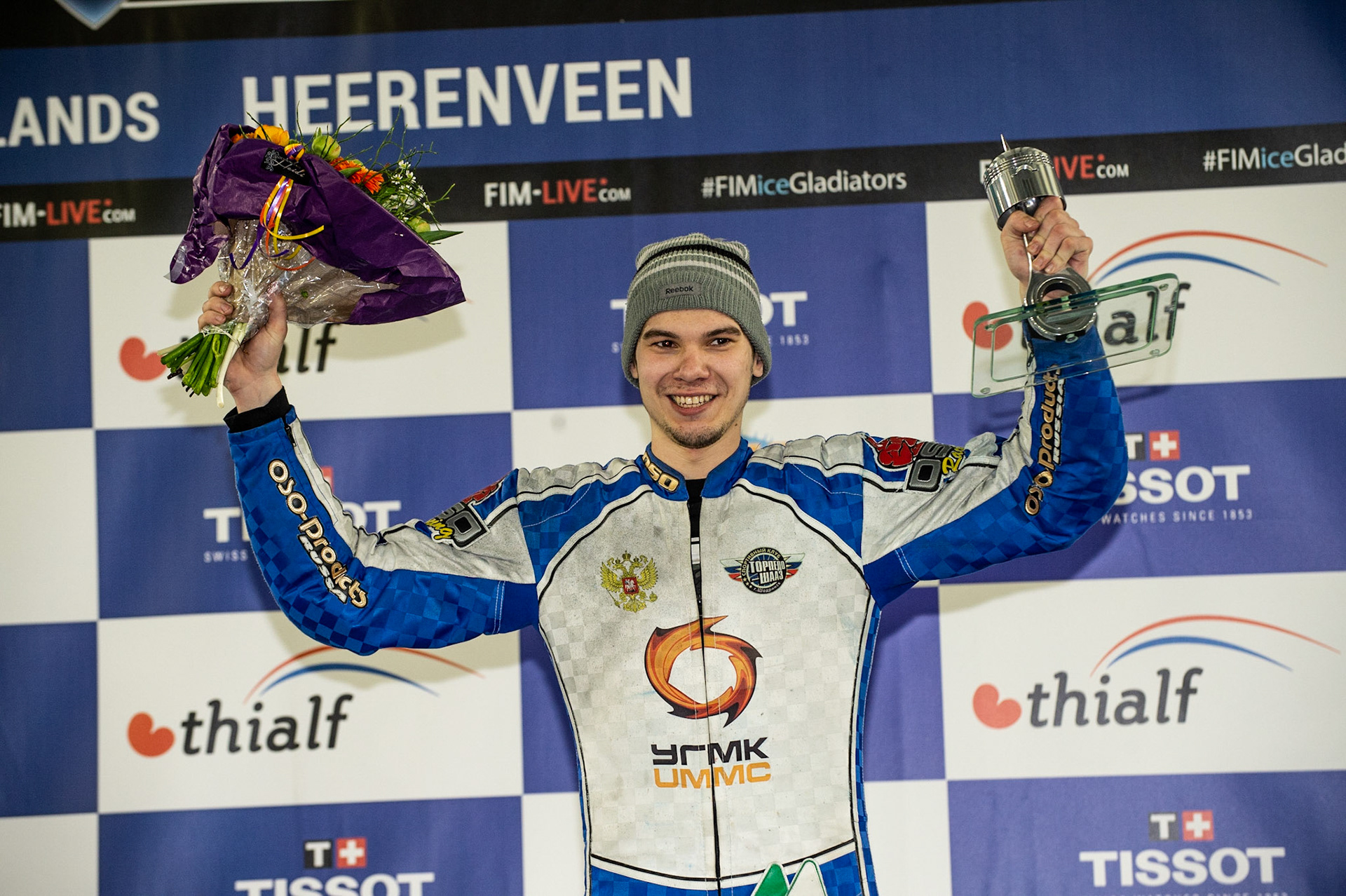 Photo: Ian Charles

Roelof Thijs Bokaal winner Konstantin Kolenkin

Roelof Thijs Bokaal, Ice Rink Thialf, Heerenveen, Netherlands Friday  29  March  2019