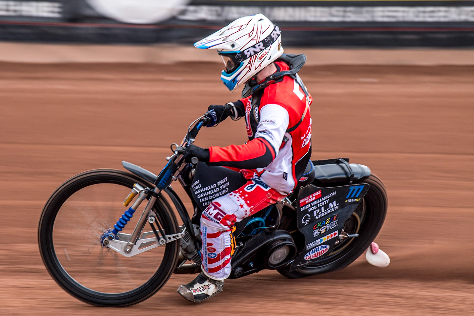 Billy Budd in action during the Belle Vue Aces Media Day at the National Speedway Stadium, Manchester on Wednesday 12th March 2025. (Photo: Ian Charles | MI News)