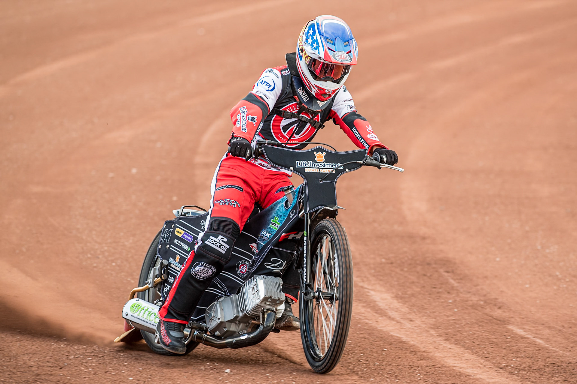 Freddy Hodder in action during the Belle Vue Aces Media Day at the National Speedway Stadium, Manchester on Wednesday 12th March 2025. (Photo: Ian Charles | MI News)