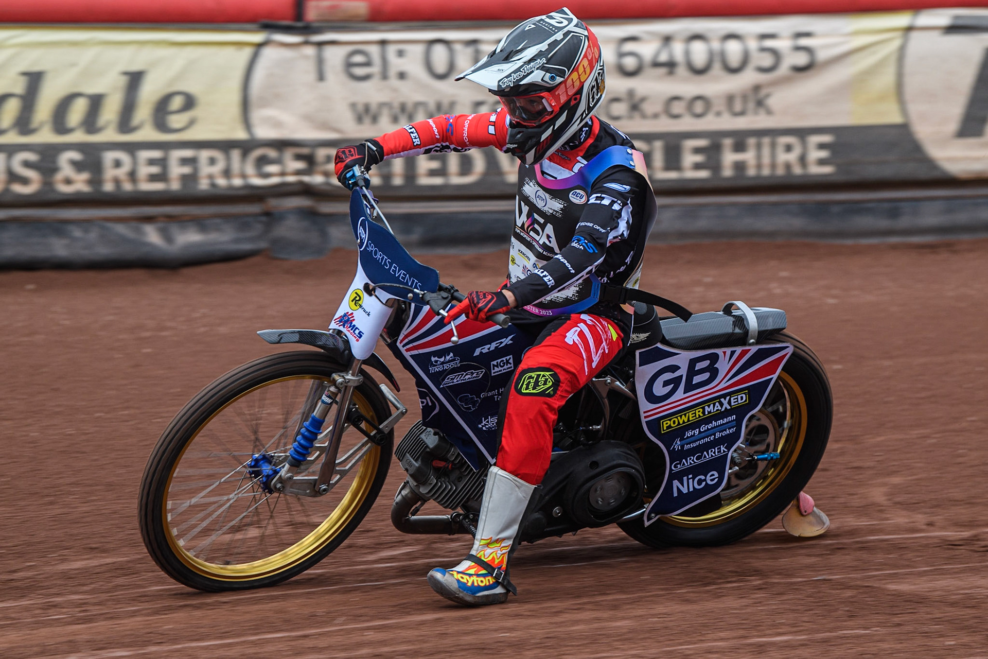 Rosie Rowett on track during the FIM Women's  Speedway Academy at the National Speedway Stadium, Manchester on Friday 4th August 2023. (Photo: Ian Charles | MI News)