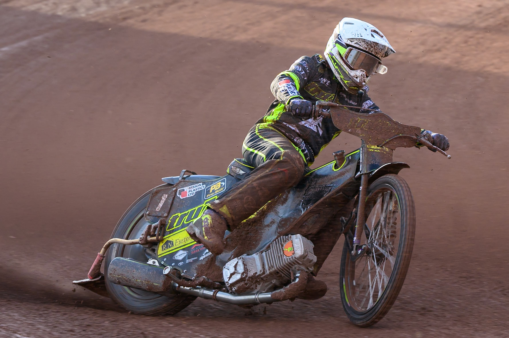 Tom Brennan of Ipswich Witches in action during the Rowe Motor Oil Premiership match between Belle Vue Aces and Ipswich Witches at the National Speedway Stadium, Manchester on Saturday 20th June 2026. (Photo: Ian Charles | MI News)