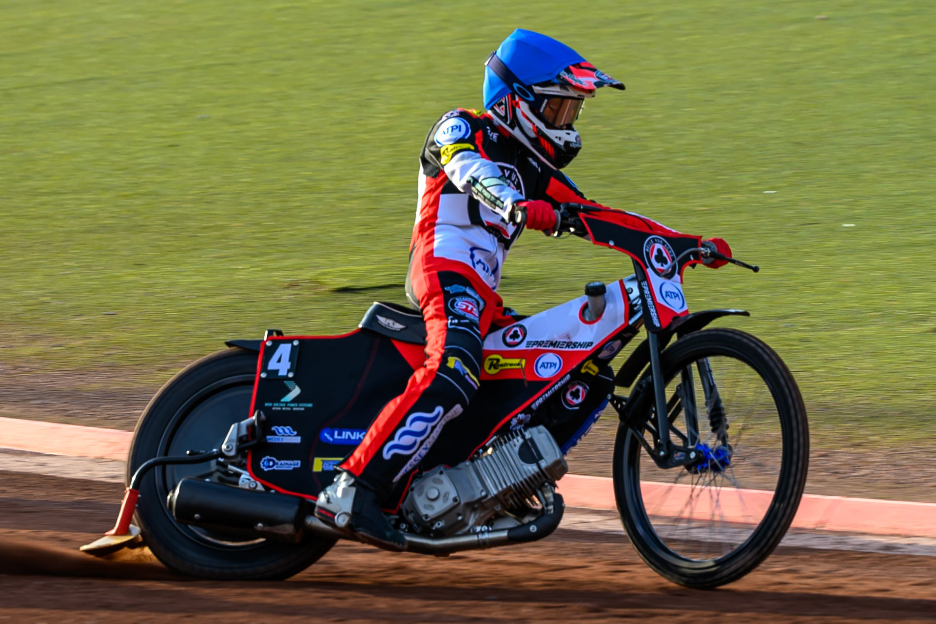 Zach Cook of Belle Vue Aces in action during the Rowe Motor Oil Premiership match between Belle Vue Aces and Ipswich Witches at the National Speedway Stadium, Manchester on Saturday 20th June 2026. (Photo: Ian Charles | MI News)