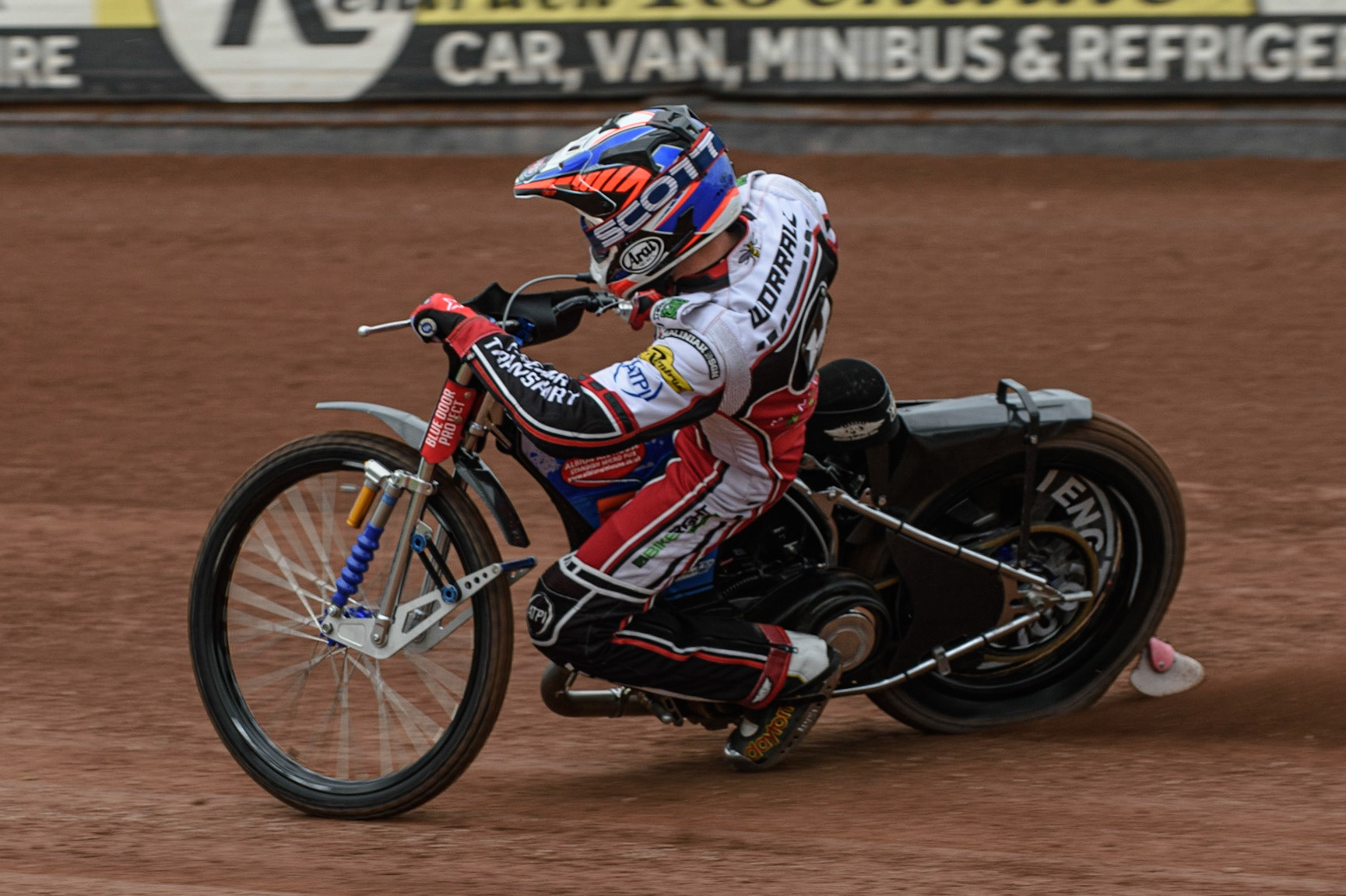 Photo: Ian CharlesSteve Worrall in actionBelle Vue Press &amp; Practice Day, National Speedway Stadium, Manchester Thursday  13  May  2021