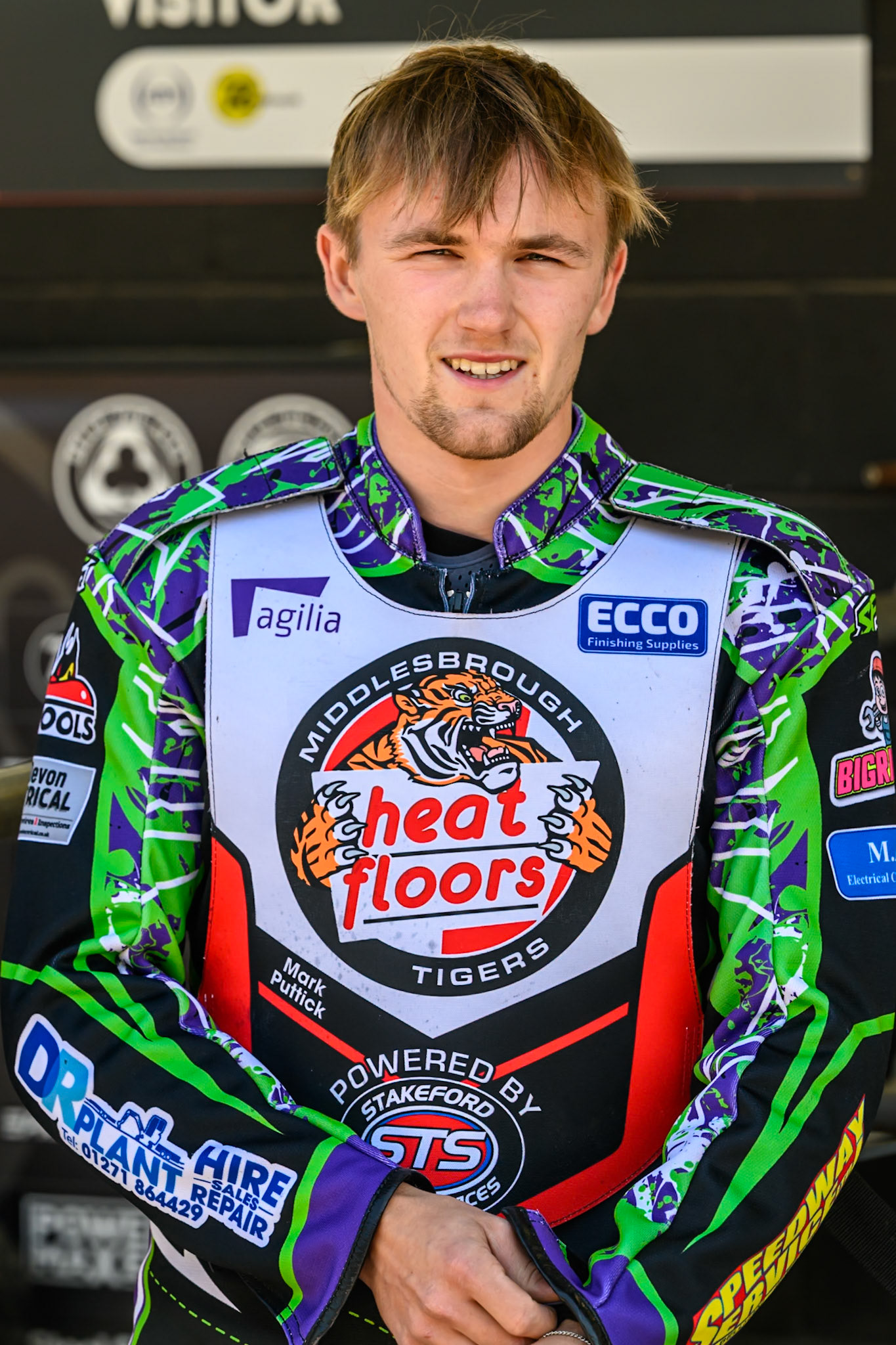 Kai Ward of Middlesborough Tigers during the WSRA National Development League match between Belle Vue Colts and Middlesbrough Tigers at the National Speedway Stadium, Manchester on Sunday 10th August 2025. (Photo: Mark Fletcher | MI News)