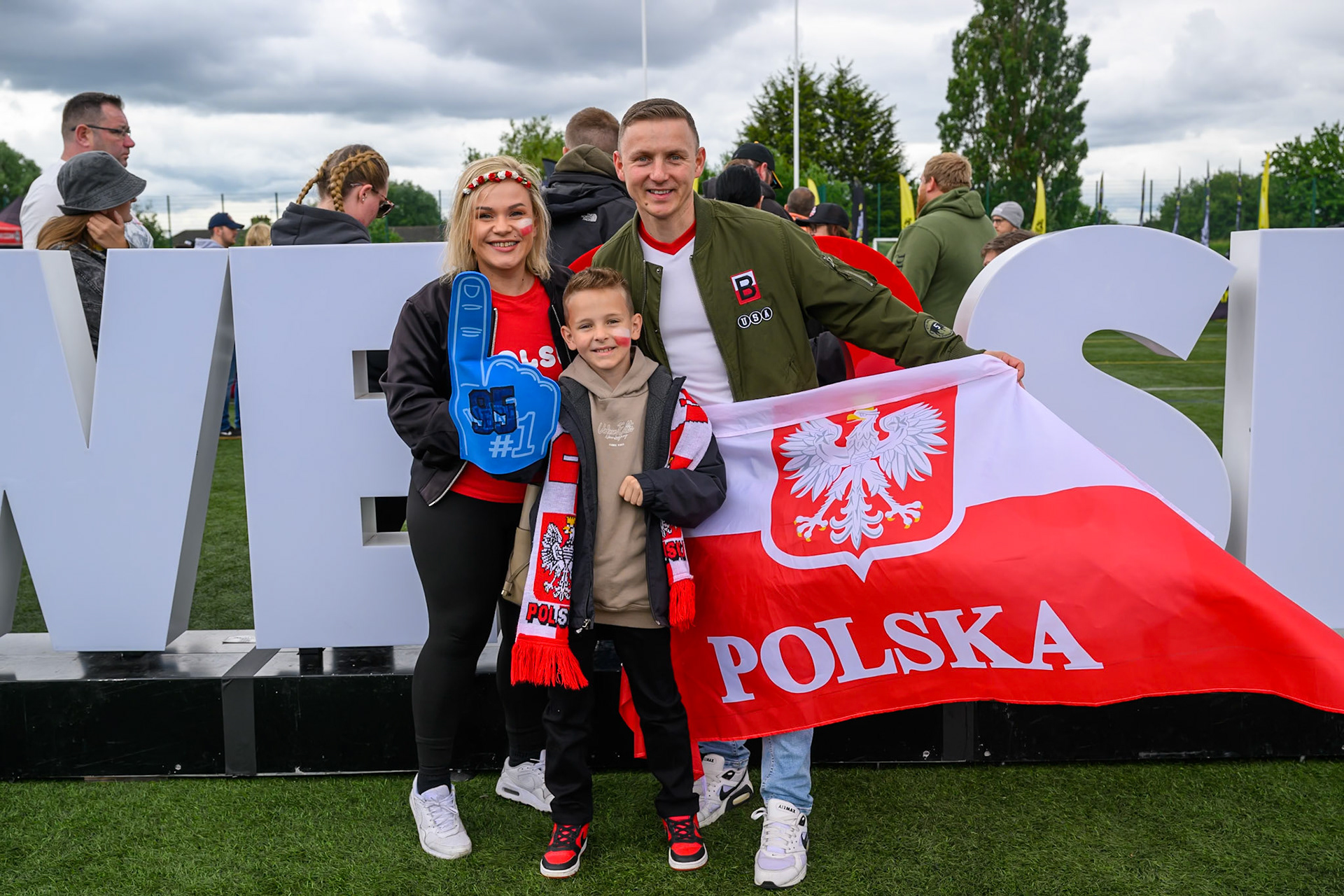 Polish Fans in the Fanzone during the ATPI  FIM Speedway GP of Manchester at the National Speedway Stadium, Manchester on Saturday 6th June 2026. (Photo: Ian Charles | MI News)
