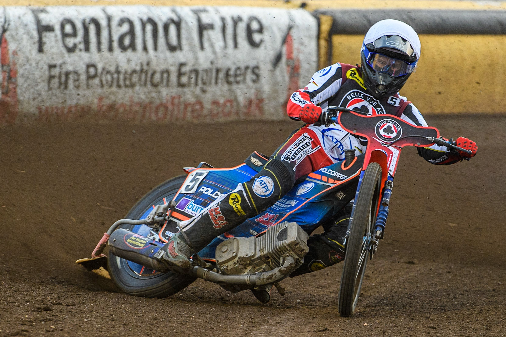 Brady Kurtz in action  for Belle Vue ATPI Aces during the Sports Insure Premiership match between Peterborough and Belle Vue Aces at East of England Showground, Peterborough on Monday 26th June 2023. (Photo: Ian Charles | MI News)