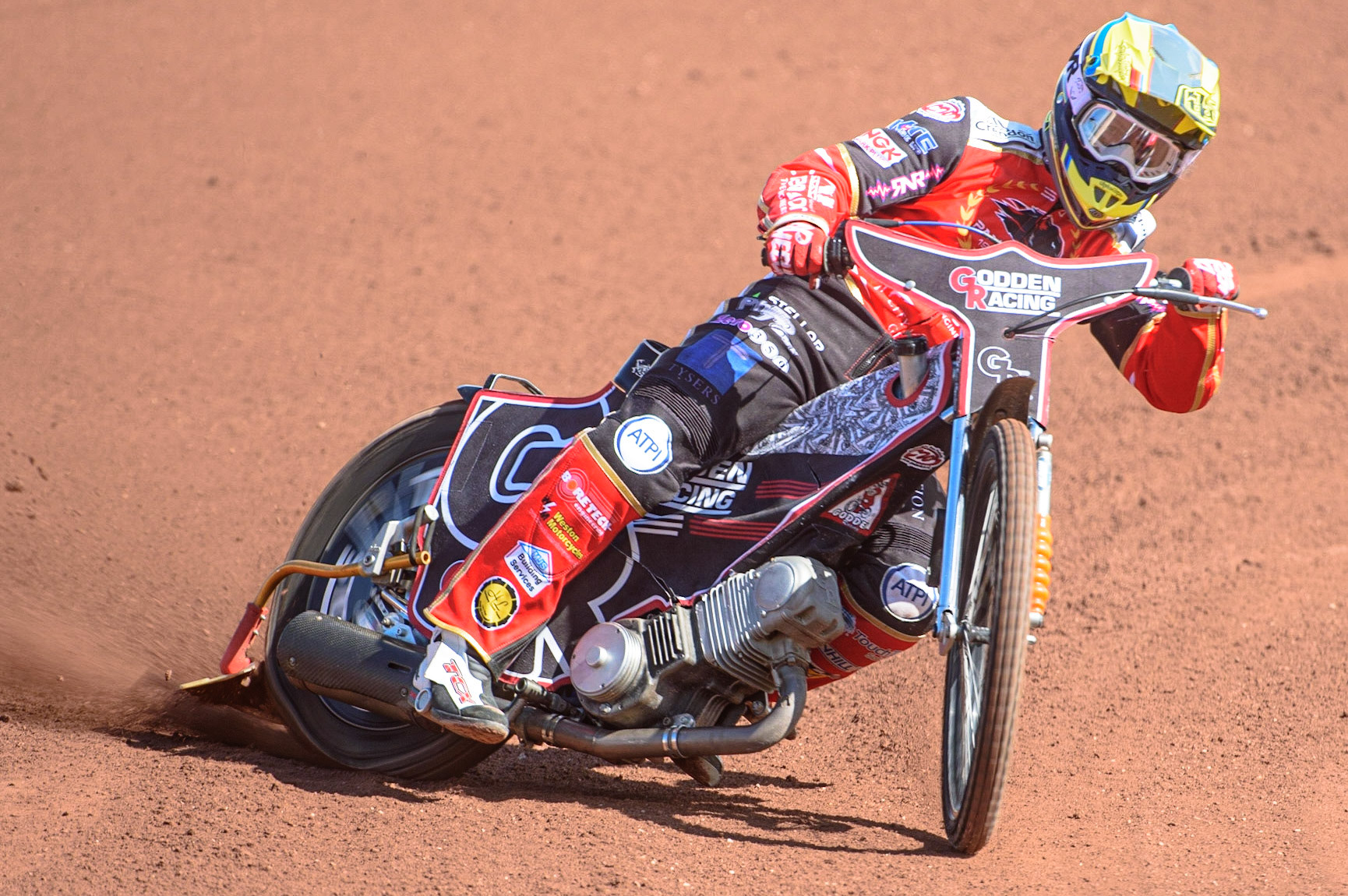 Photo: Ian CharlesScott Nichols In ActionDiscovery Networks Eurosport Speedway Season Launch, National Speedway Stadium, Manchester Wednesday  12  May  2021