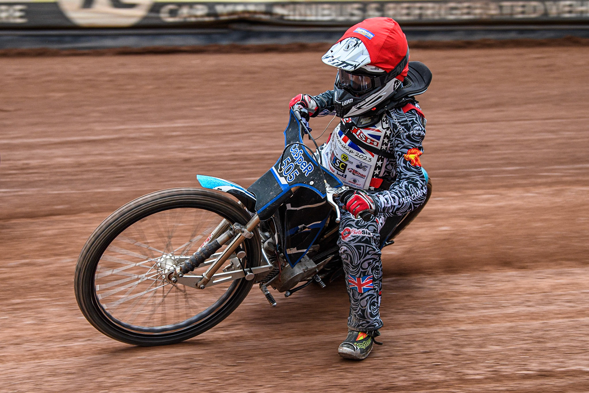 Casper Kluczniak in action  during the British Youth Championships at the National Speedway Stadium, Manchester on Friday 12th May 2023. (Photo: Ian Charles | MI News)