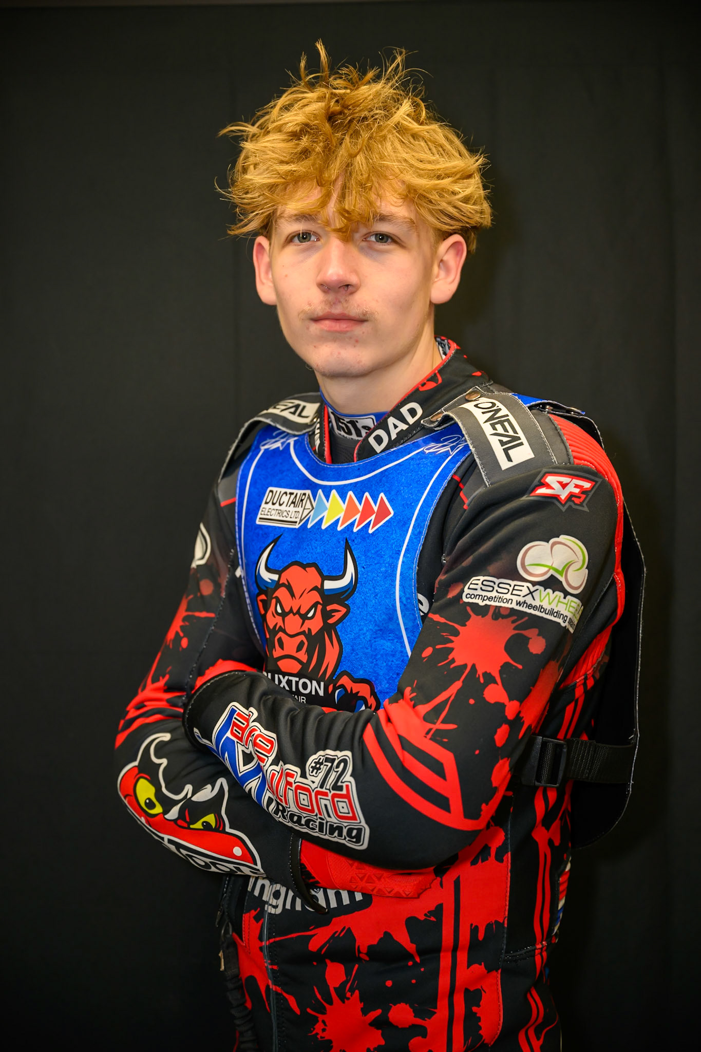 Dylan Huthwaite during Buxton Bulls Press and Practice at Hi-Edge Speedway, Buxton on Monday 30th March 2026. (Photo: Ian Charles | MI News)