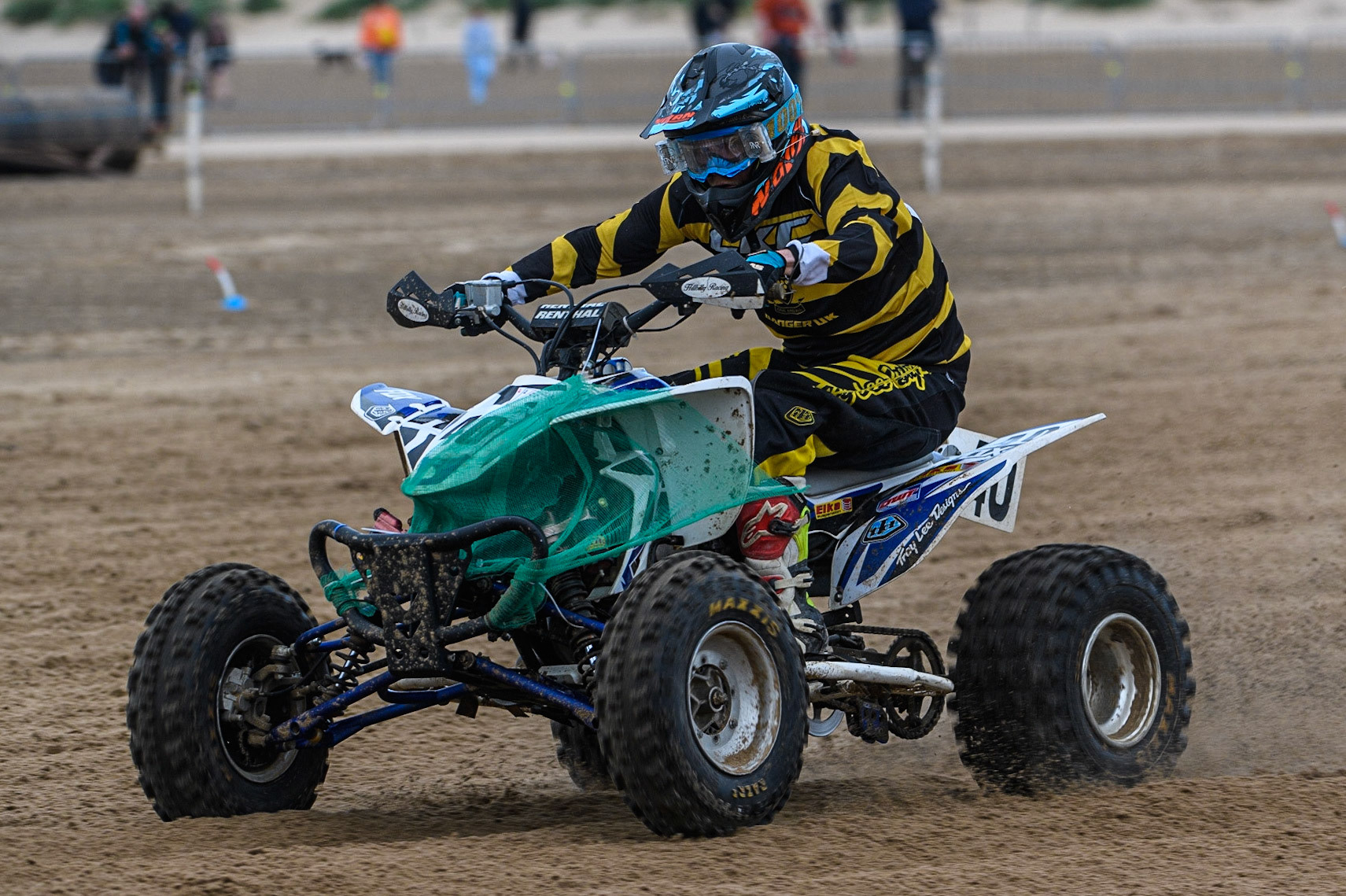 Daniel Bradley (40) in action  during the Fylde ACU British Sand Racing Masters Championship at  St Annes on Sea, Lancashire on Sunday 30th July 2023. (Photo: Ian Charles | MI News)
