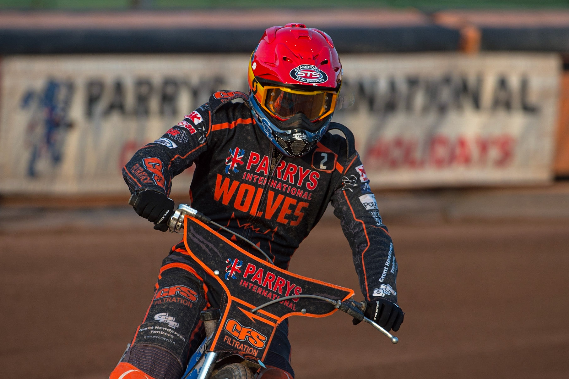 WOLVERHAMPTON, UK. JUN 20TH Steve Worrall  of Wolverhampton Parrys International Wolves during the SGB Premiership match between Wolverhampton Wolves and Belle Vue Aces at Monmore Green Stadium, Wolverhampton on Monday 20th June 2022. (Credit: Ian Charles | MI News)