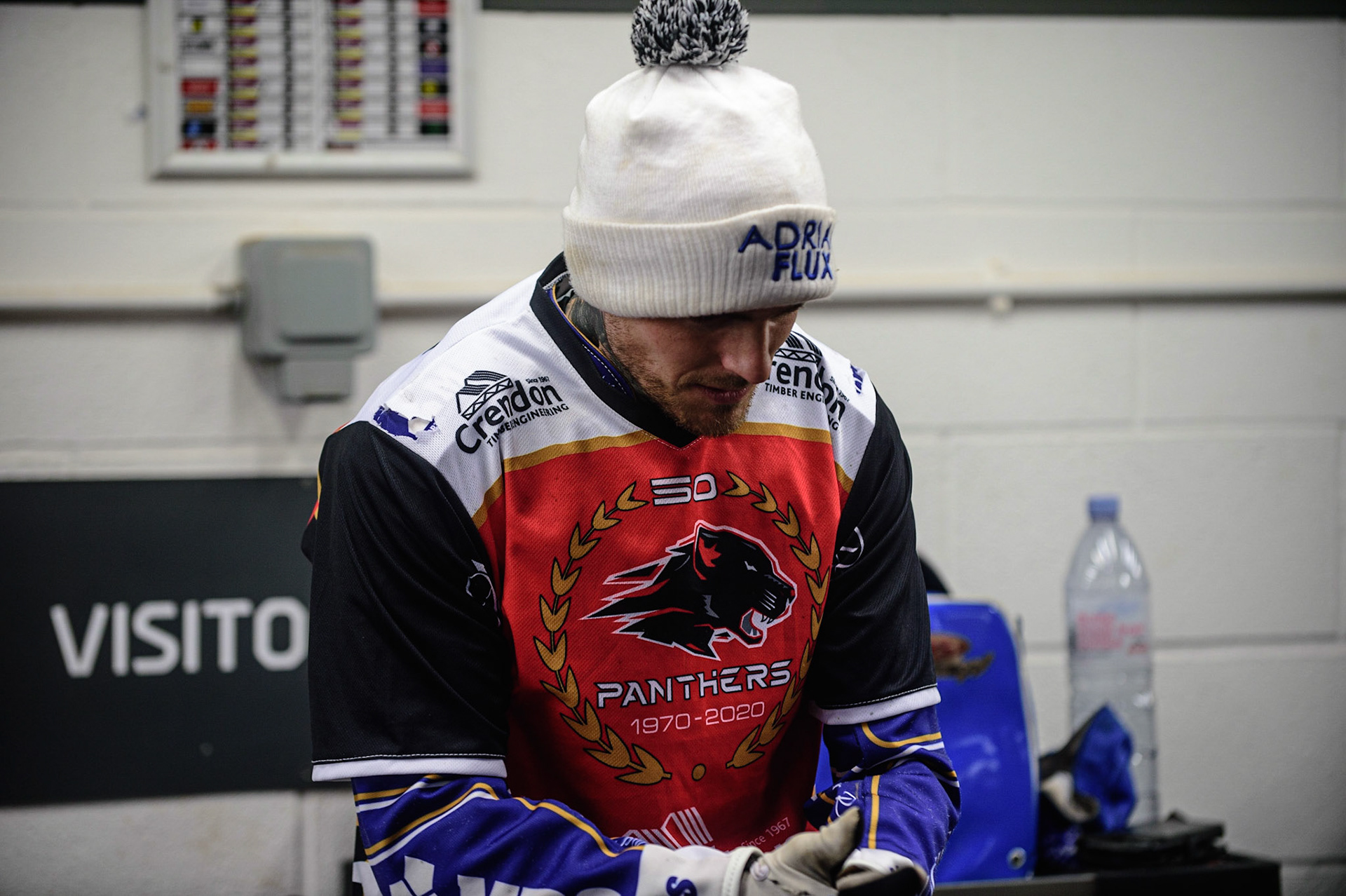 MANCHESTER, UK. OCT 11TH  Lewis Kerr  during the SGB Premiership Grand Final 1st Leg between Belle Vue Aces and Peterborough Panthers at the National Speedway Stadium, Manchester on Monday 11th October 2021. (Credit: Ian Charles | MI News)