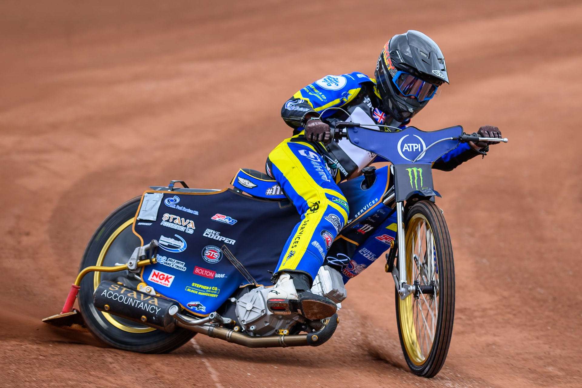 Reserve Anders Rowe (17) of Great Britain during practice for   the ATPI  FIM Speedway GP of Manchester at the National Speedway Stadium, Manchester on Friday 5th June 2026. (Photo: Ian Charles | MI News)