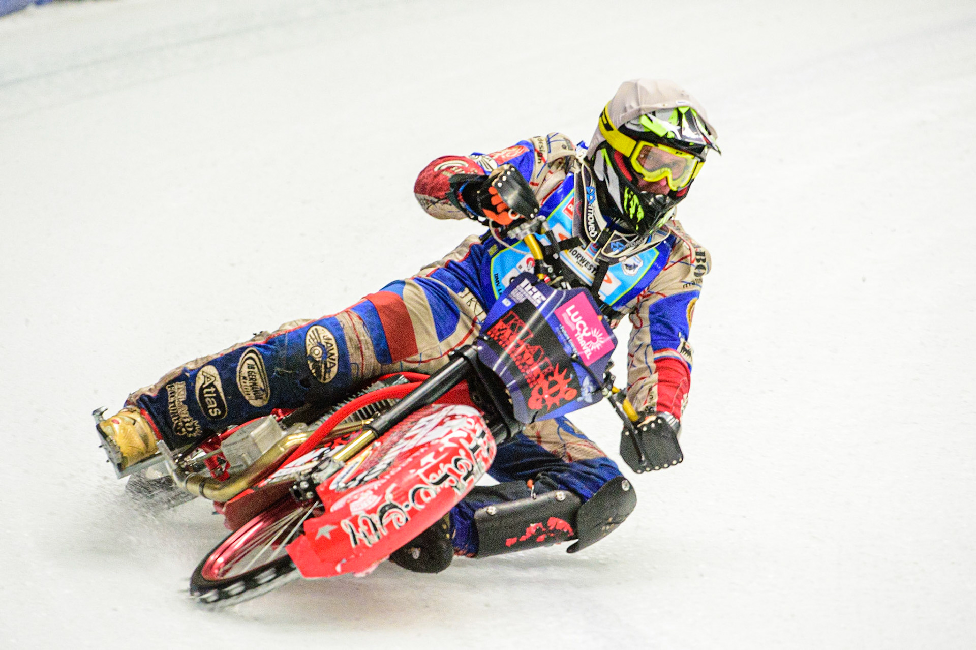 Jan Klatovsky in action during the Race of Legends at the Max-Aicher-Arena, Inzell on Friday 17th March 2023. (Photo: Ian Charles | MI News)