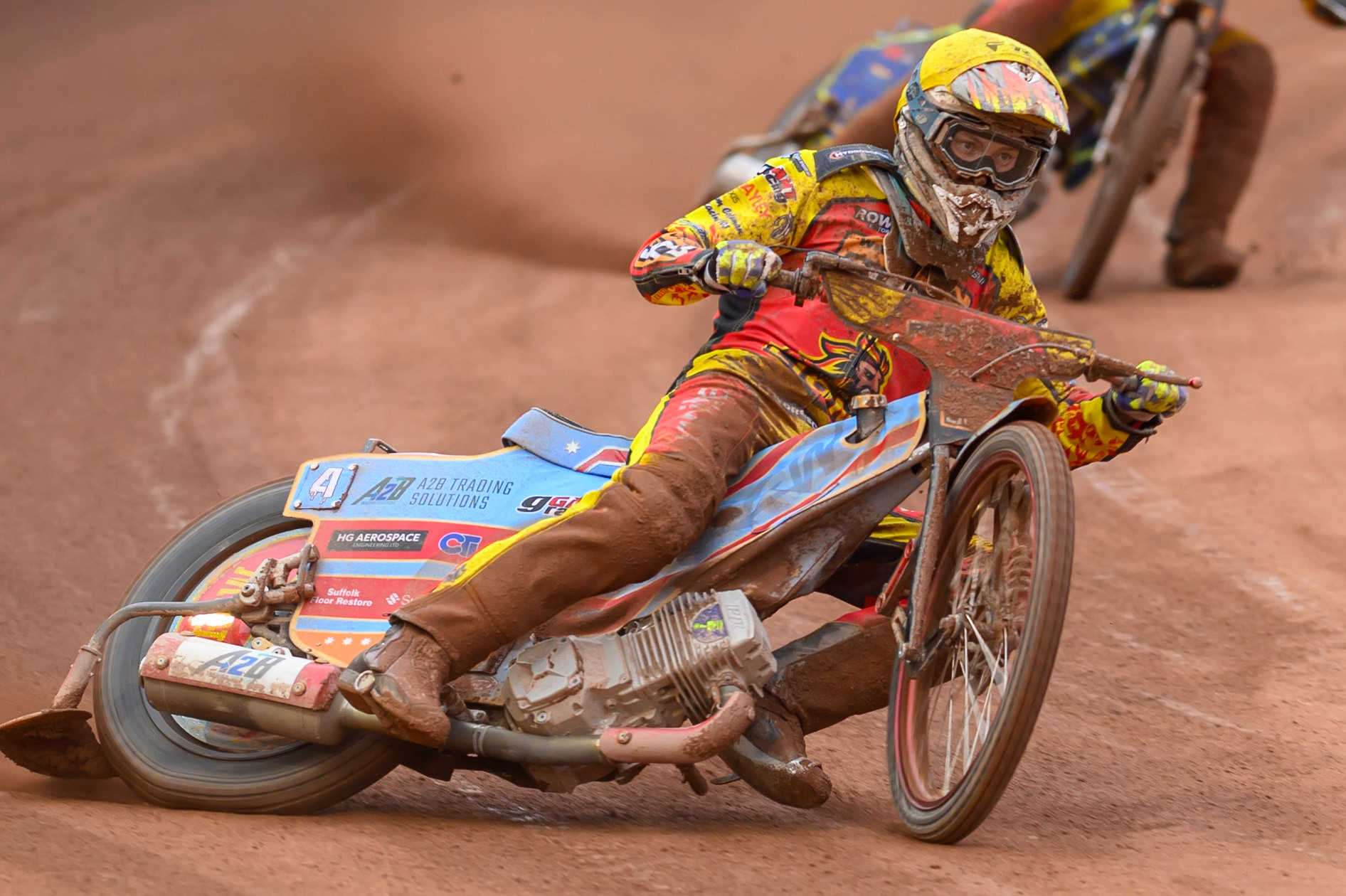 Drew Kemp of Leicester Lions in action during the Rowe Motor Oil Premiership match between Belle Vue Aces and Leicester Lions at the National Speedway Stadium, Manchester on Monday 15th June 2026. (Photo: Ian Charles | MI News)