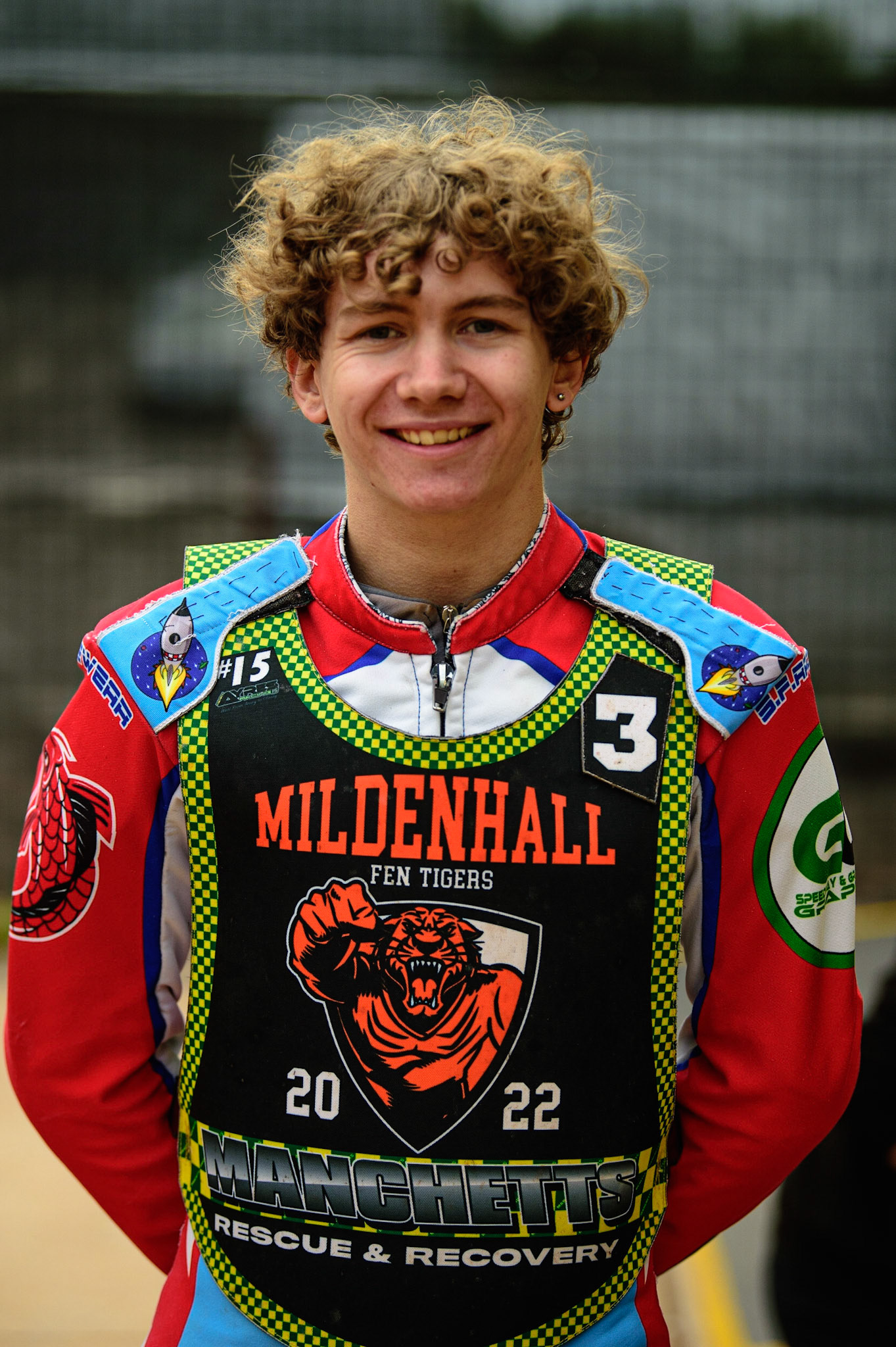 Jacob Fellows  - Mildenhall Manchettes Fen Tigers during the National Development League match between Belle Vue Colts and Mildenhall Fens Tigers at the National Speedway Stadium, Manchester on Friday 15th July 2022. (Credit: Ian Charles | MI News)