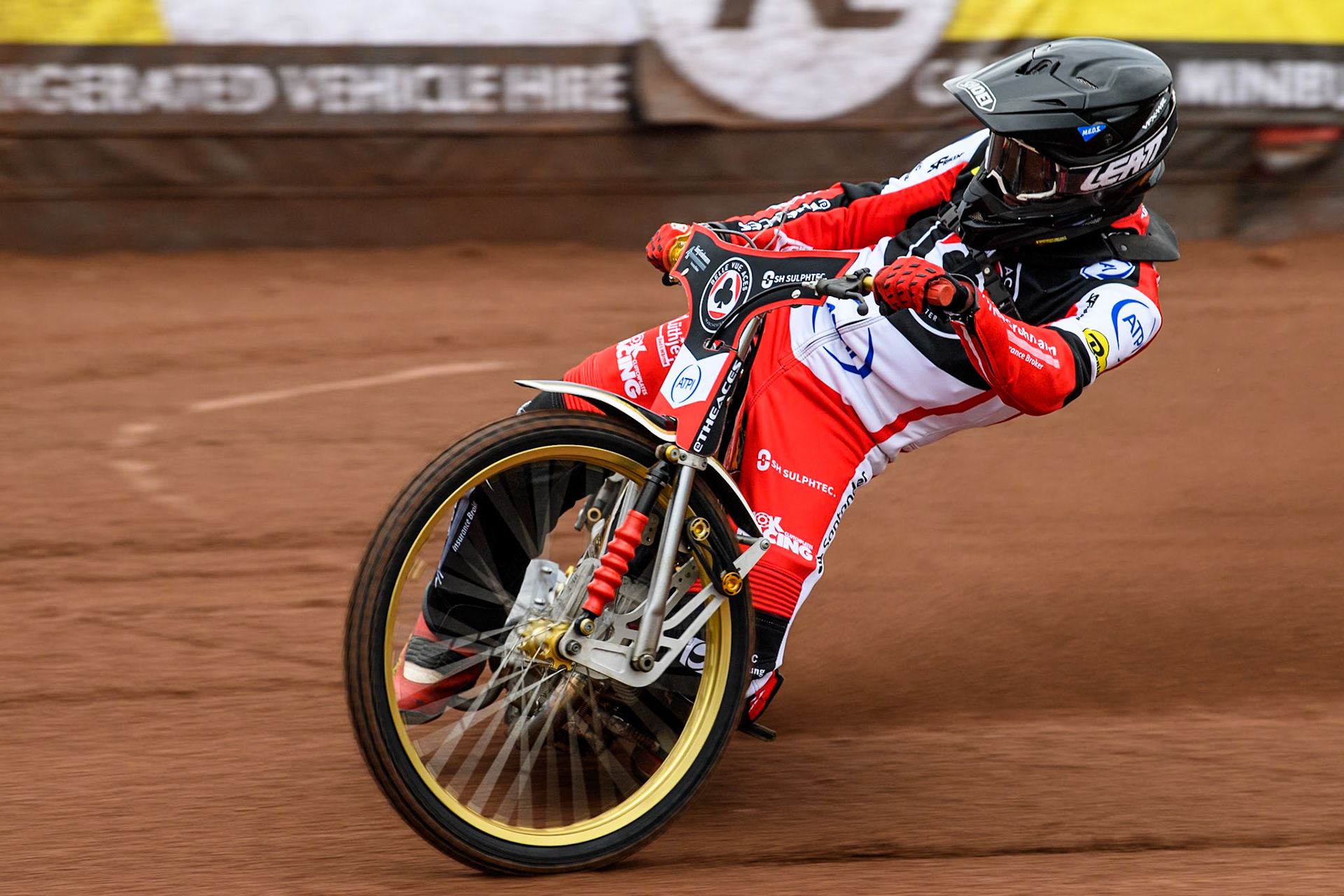 Belle Vue Aces' rider Norick Blödorn in action during the Belle Vue Aces Media Day at the National Speedway Stadium, Manchester on Monday 11th March 2024. (Photo: Ian Charles | MI News)