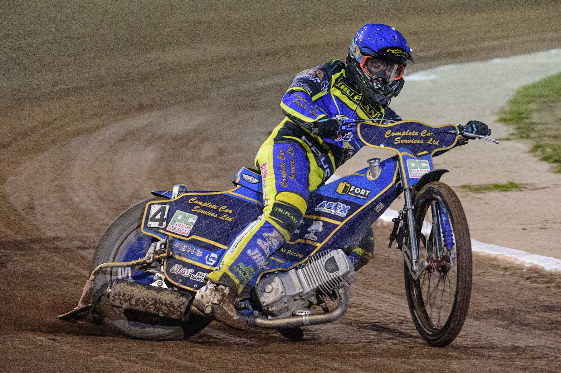 Kyle Howarth  in action  for Sheffield TruPlant Tigers  during the SGB Premiership Grand Final 2nd Leg between Sheffield Tigers and Belle Vue Aces at Owlerton Stadium, Sheffield on Thursday 13th October 2022. (Credit: Ian Charles | MI News)
