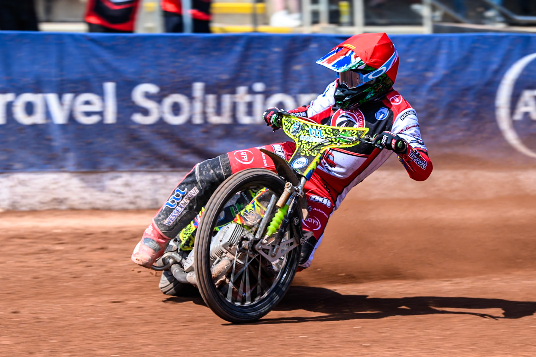 William Cairns of Belle Vue Colts  in action during the WSRA National Development League match between Belle Vue Colts and Middlesbrough Tigers at the National Speedway Stadium, Manchester on Sunday 10th August 2025. (Photo: Mark Fletcher | MI News)