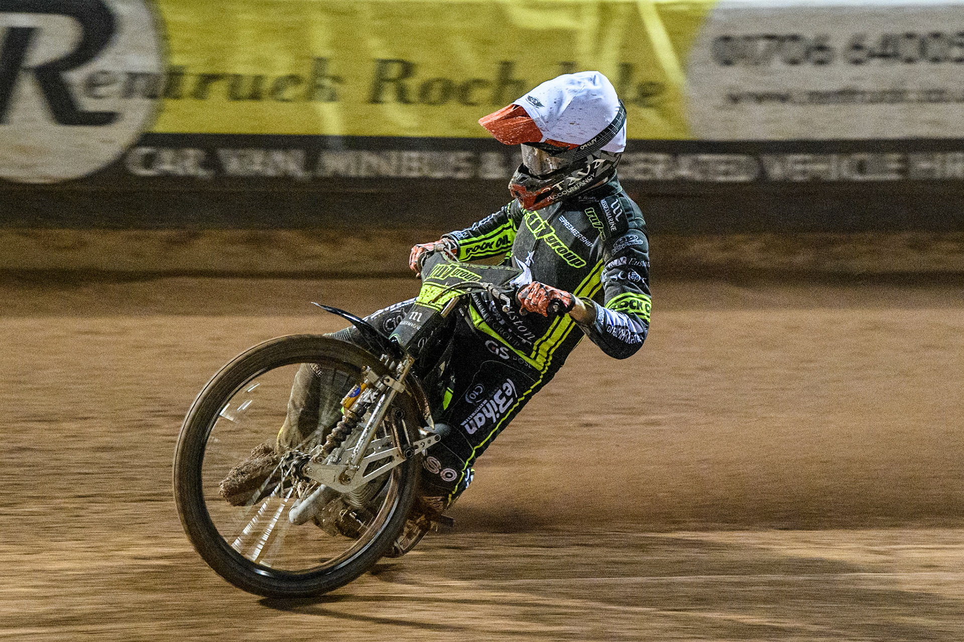 Adam Ellis of Ipswich Witches in action during the Premiership Cup Quarter Final 1st Leg match between Belle Vue Aces and Ipswich Witches at the National Speedway Stadium, Manchester on Monday 24th March 2025. (Photo: Ian Charles | MI News)