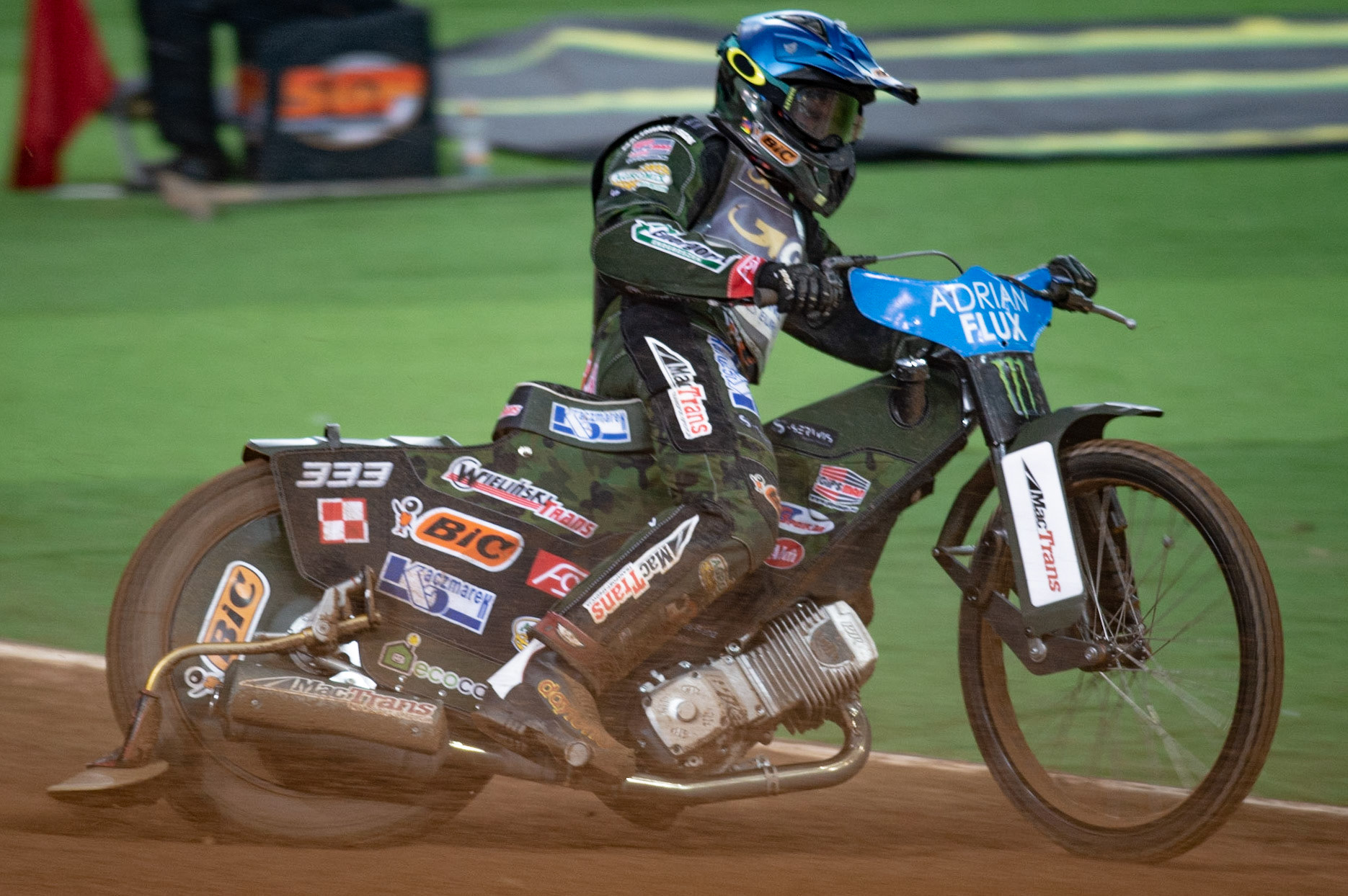 CARDIFF,WALES Janus Kolodziej of Poland in action  during the ADRIAN FLUX BRITISH FIM SPEEDWAY GRAND PRIX at the Principality Stadium, Cardiff on Saturday 21st September 2019. (Credit: Ian Charles | MI News)