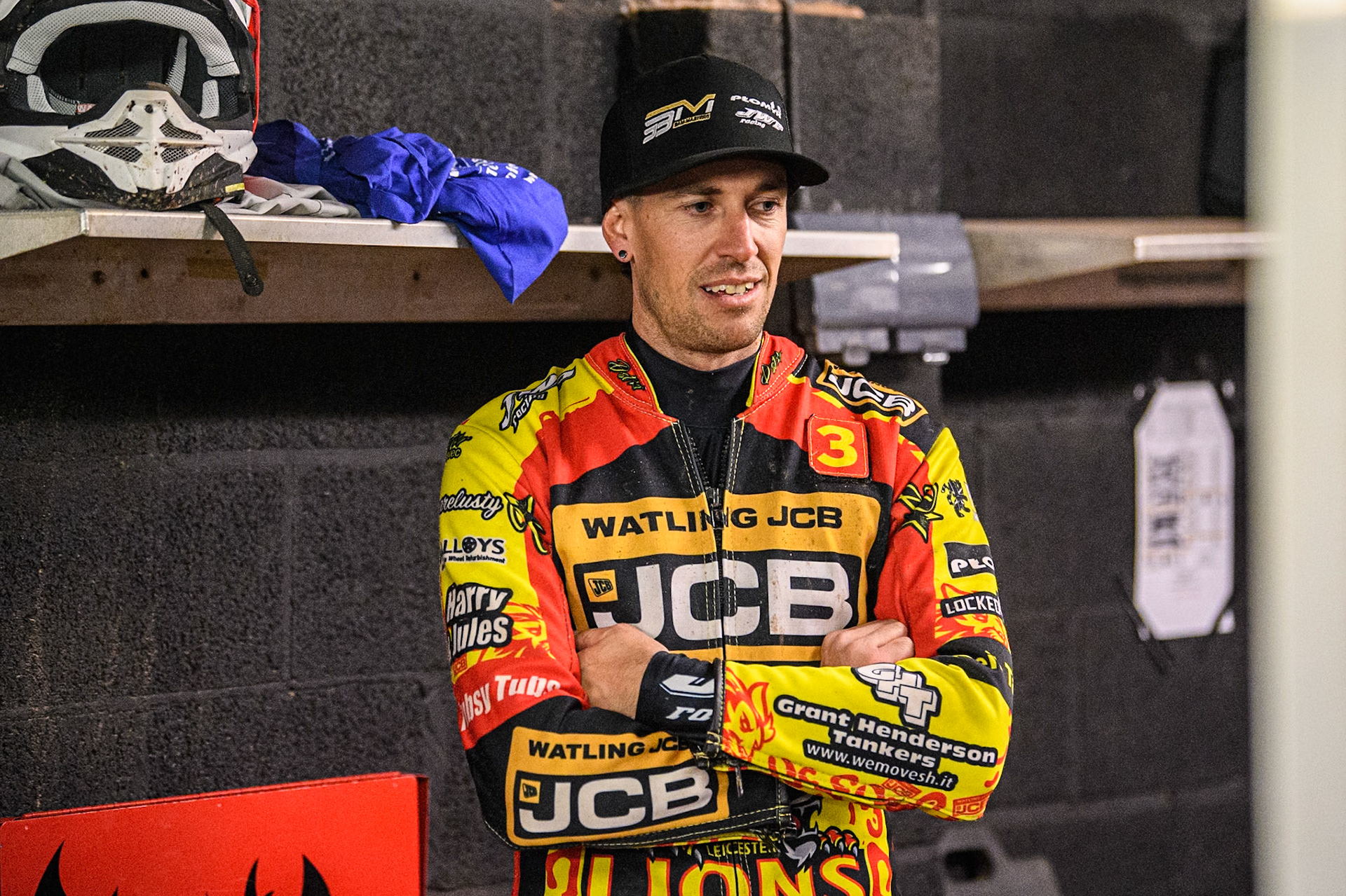 Leicester Lions' Sam Masters during the Rowe Motor Oil Premiership Grand Final 2nd Leg between Leicester Lions and Belle Vue Aces at the Pidcock Motorcycles Arena, Leicester on Thursday 26th September 2024. (Photo: Ian Charles | MI News)