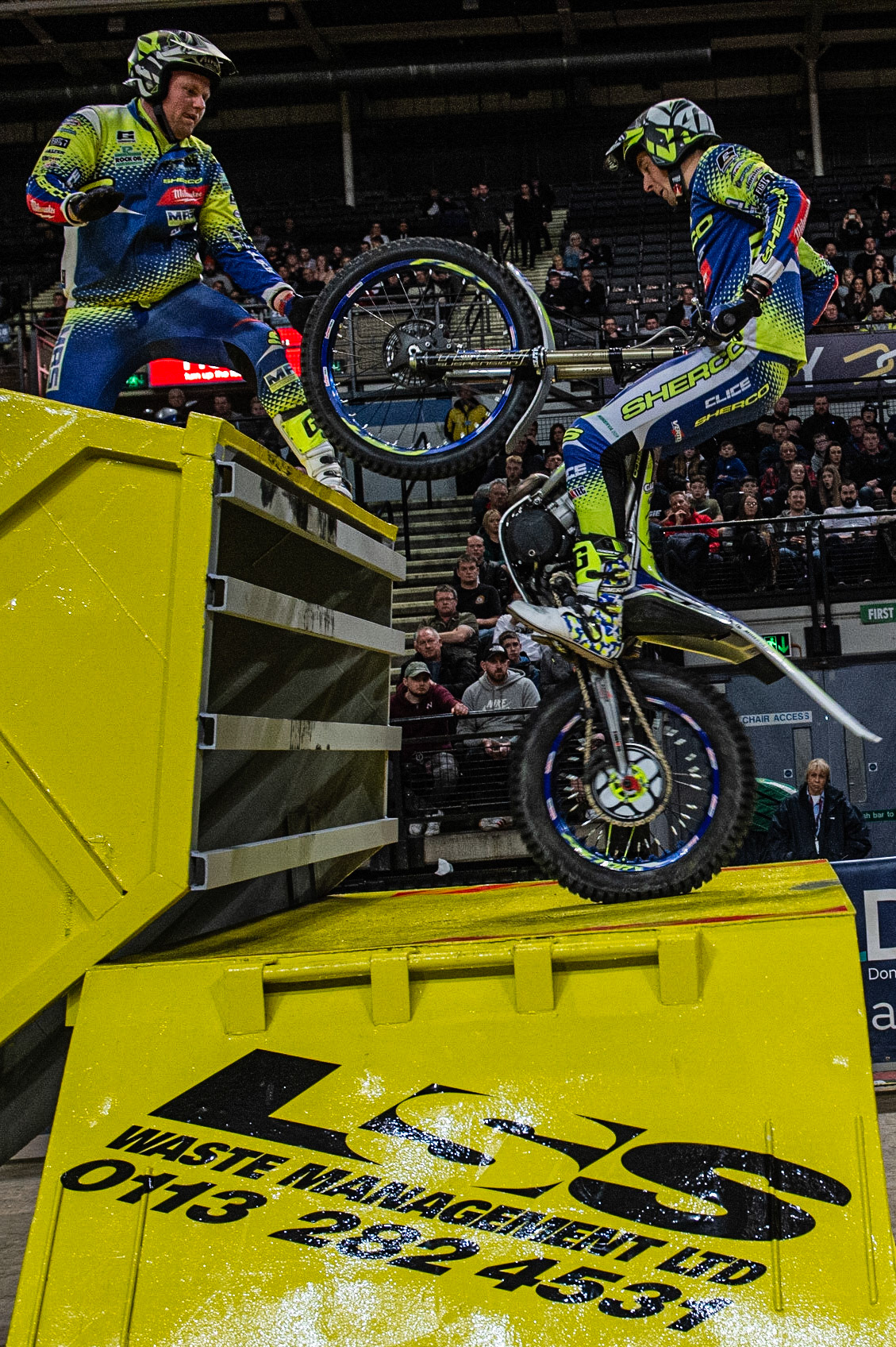 SHEFFIELD, ENGLAND  - DECEMBER 28TH  Jack Peace, UK (Sherco) on Section 6  during the 25th Anniversary Sheffield Indoor Trial at the FlyDSA Arena, Sheffield on Saturday 28th December 2019. (Credit: Ian Charles | MI News)