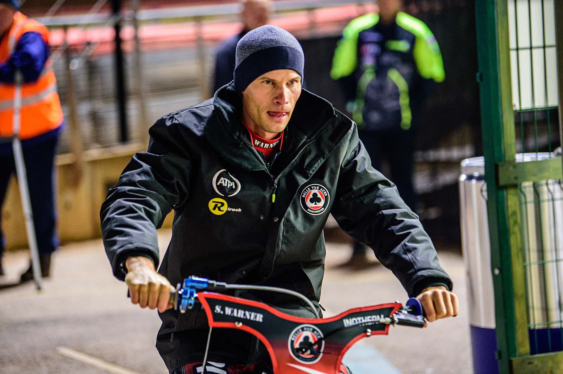 Matej Zagar  - Belle Vue ATPI Aces  during the SGB Premiership Grand Final 1st leg between Belle Vue Aces and Sheffield Tigers at the National Speedway Stadium, Manchester on Monday 10th October 2022. (Credit: Ian Charles | MI News)